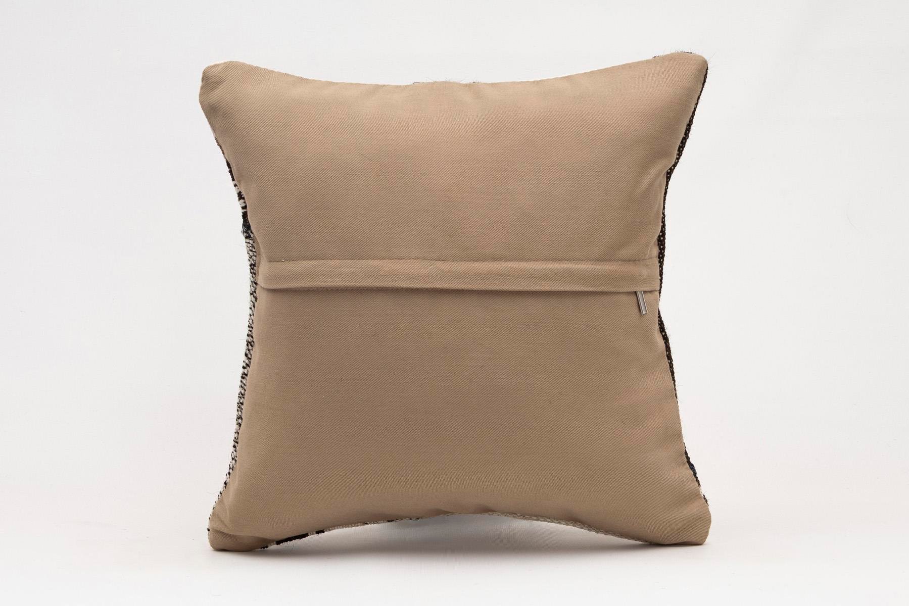 16x16 inches (40x40 cm) Kilim Pillow | KILIM WHOLESALE - Vintage Handmade Pillows - Vintage Handmade Kilim Rugs - It is 100% wool. Artistic and historical rugs. Old handwoven rugs. - Online hand woven rugs and kilim cushions sales. Shipping to a