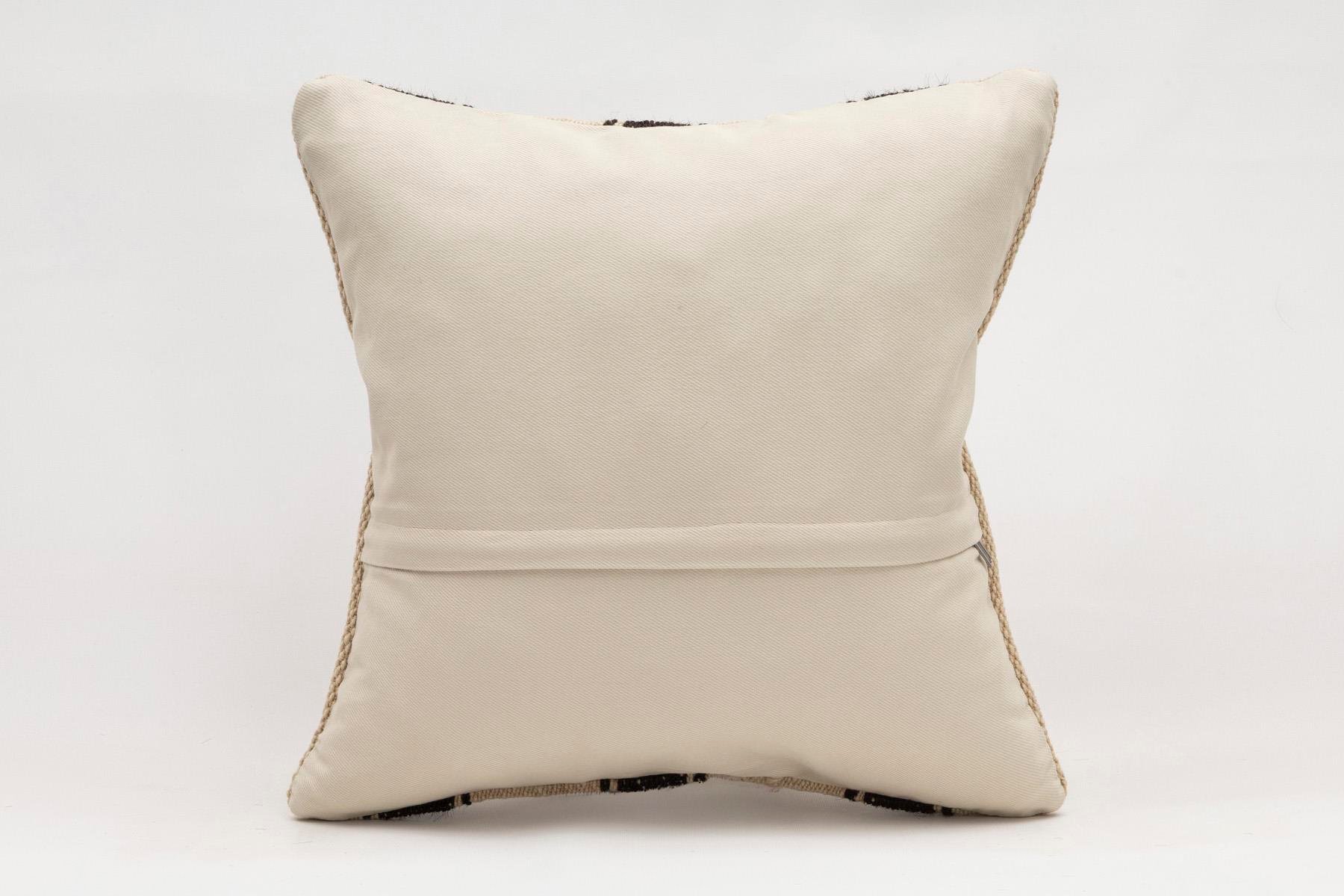 16x16 inches (40x40 cm) Kilim Pillow | KILIM WHOLESALE - Vintage Handmade Pillows - Vintage Handmade Kilim Rugs - It is 100% wool. Artistic and historical rugs. Old handwoven rugs. - Online hand woven rugs and kilim cushions sales. Shipping to a