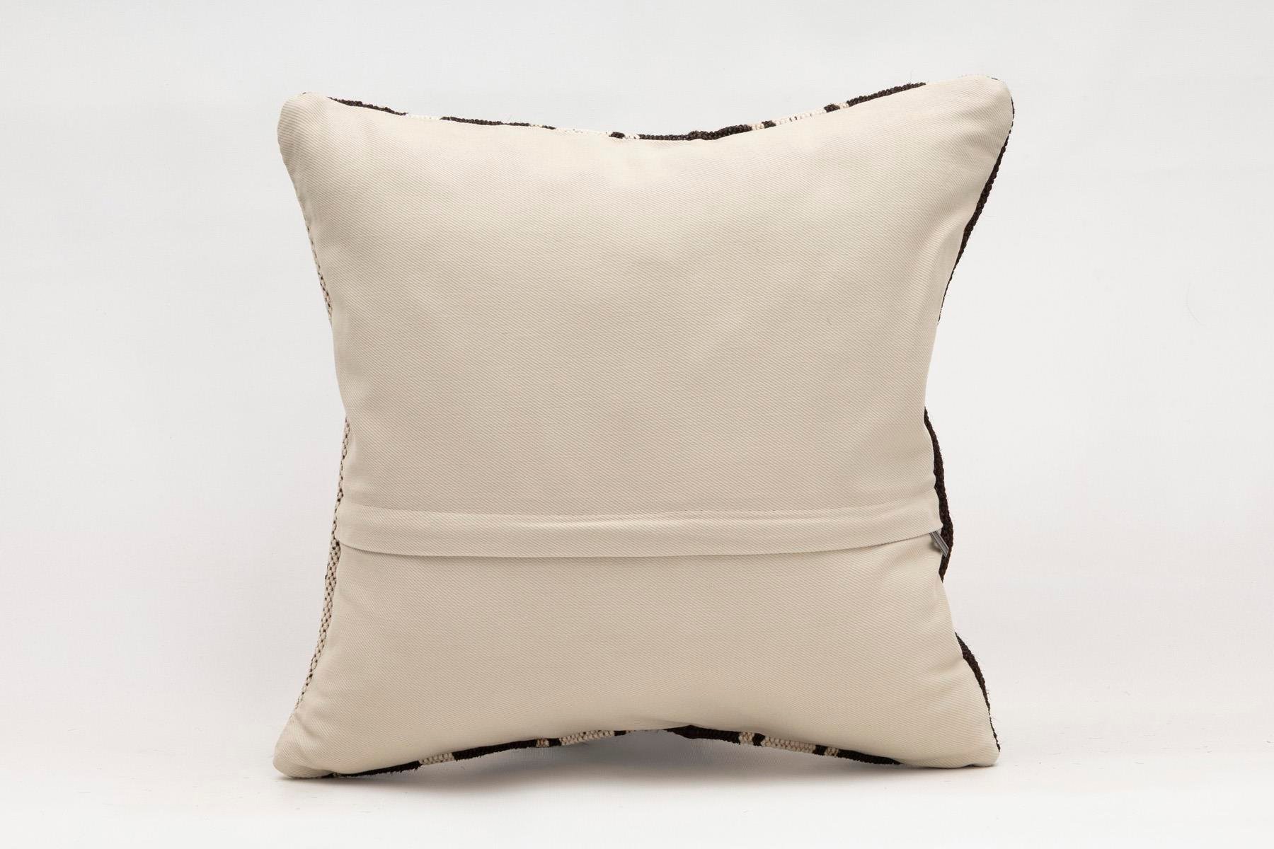 16x16 inches (40x40 cm) Kilim Pillow | KILIM WHOLESALE - Vintage Handmade Pillows - Vintage Handmade Kilim Rugs - It is 100% wool. Artistic and historical rugs. Old handwoven rugs. - Online hand woven rugs and kilim cushions sales. Shipping to a