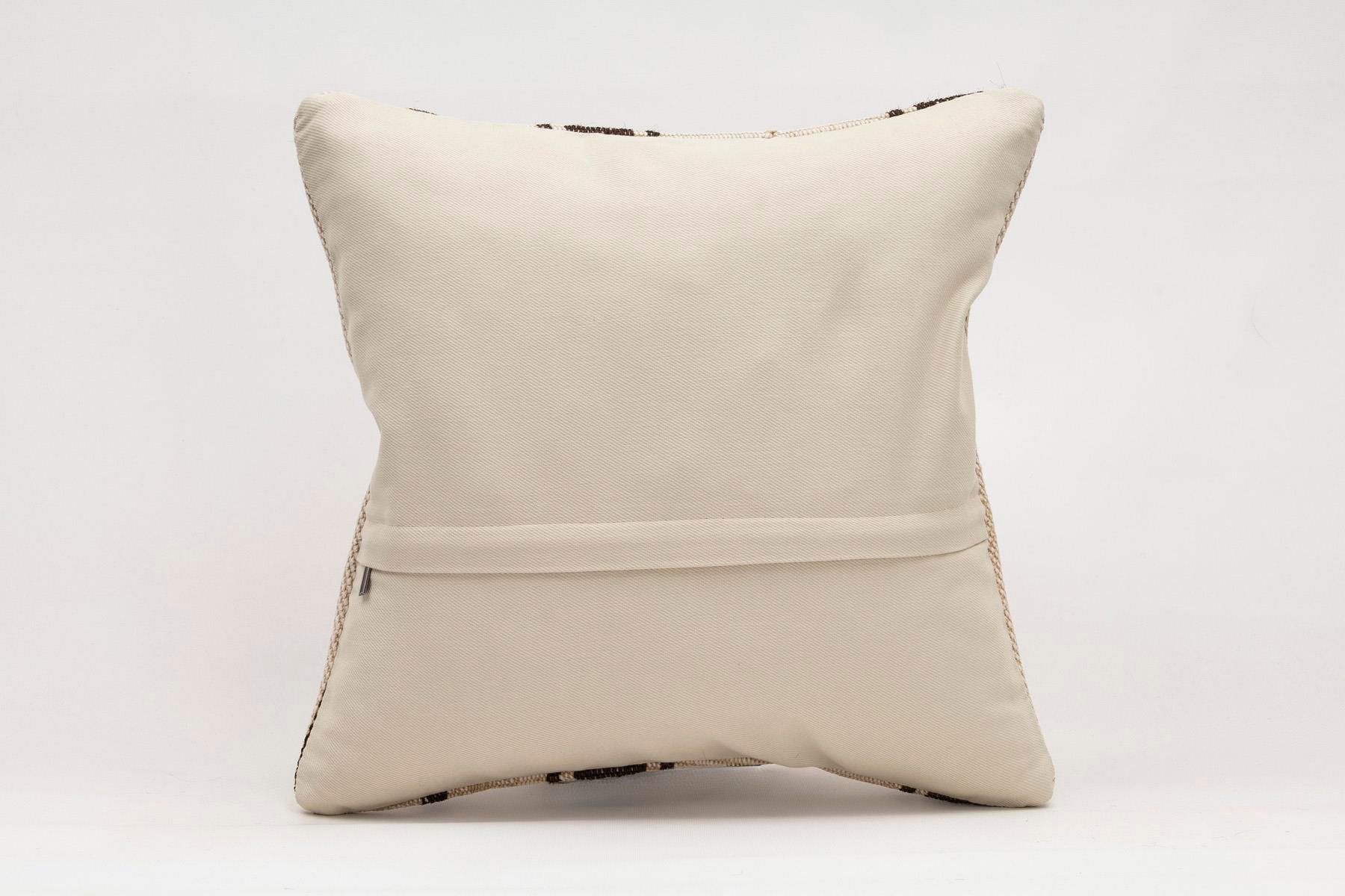 16x16 inches (40x40 cm) Kilim Pillow | KILIM WHOLESALE - Vintage Handmade Pillows - Vintage Handmade Kilim Rugs - It is 100% wool. Artistic and historical rugs. Old handwoven rugs. - Online hand woven rugs and kilim cushions sales. Shipping to a