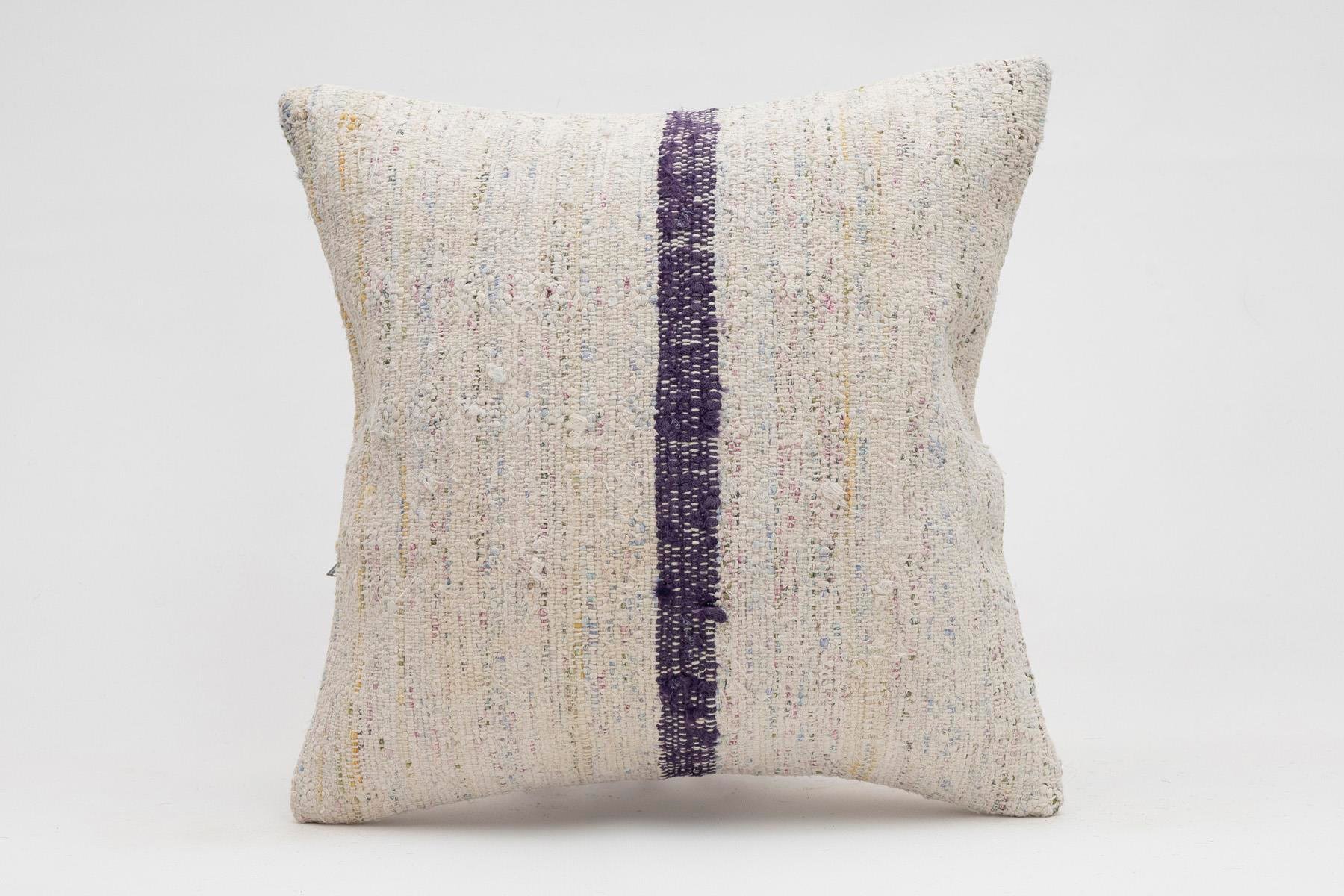 16x16 inches (40x40 cm) Kilim Pillow | KILIM WHOLESALE - Vintage Handmade Pillows - Vintage Handmade Kilim Rugs - It is 100% wool. Artistic and historical rugs. Old handwoven rugs. - Online hand woven rugs and kilim cushions sales. Shipping to a