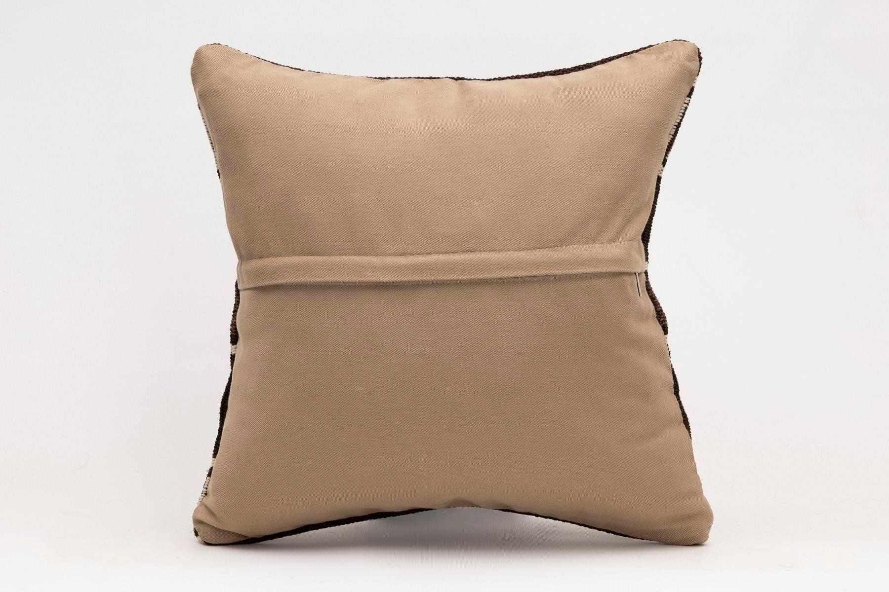 16x16 inches (40x40 cm) Kilim Pillow | KILIM WHOLESALE - Vintage Handmade Pillows - Vintage Handmade Kilim Rugs - It is 100% wool. Artistic and historical rugs. Old handwoven rugs. - Online hand woven rugs and kilim cushions sales. Shipping to a