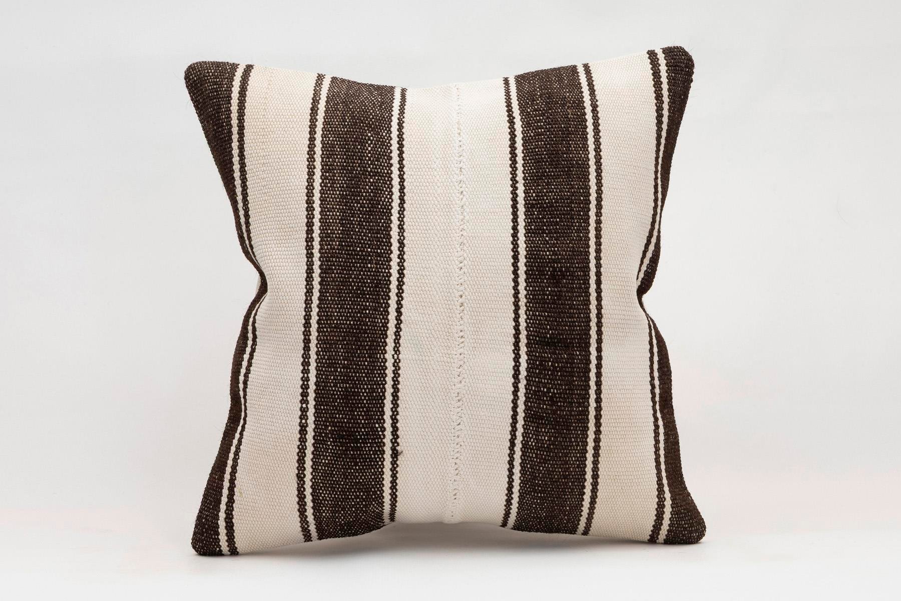 16x16 inches (40x40 cm) Kilim Pillow | KILIM WHOLESALE - Vintage Handmade Pillows - Vintage Handmade Kilim Rugs - It is 100% wool. Artistic and historical rugs. Old handwoven rugs. - Online hand woven rugs and kilim cushions sales. Shipping to a