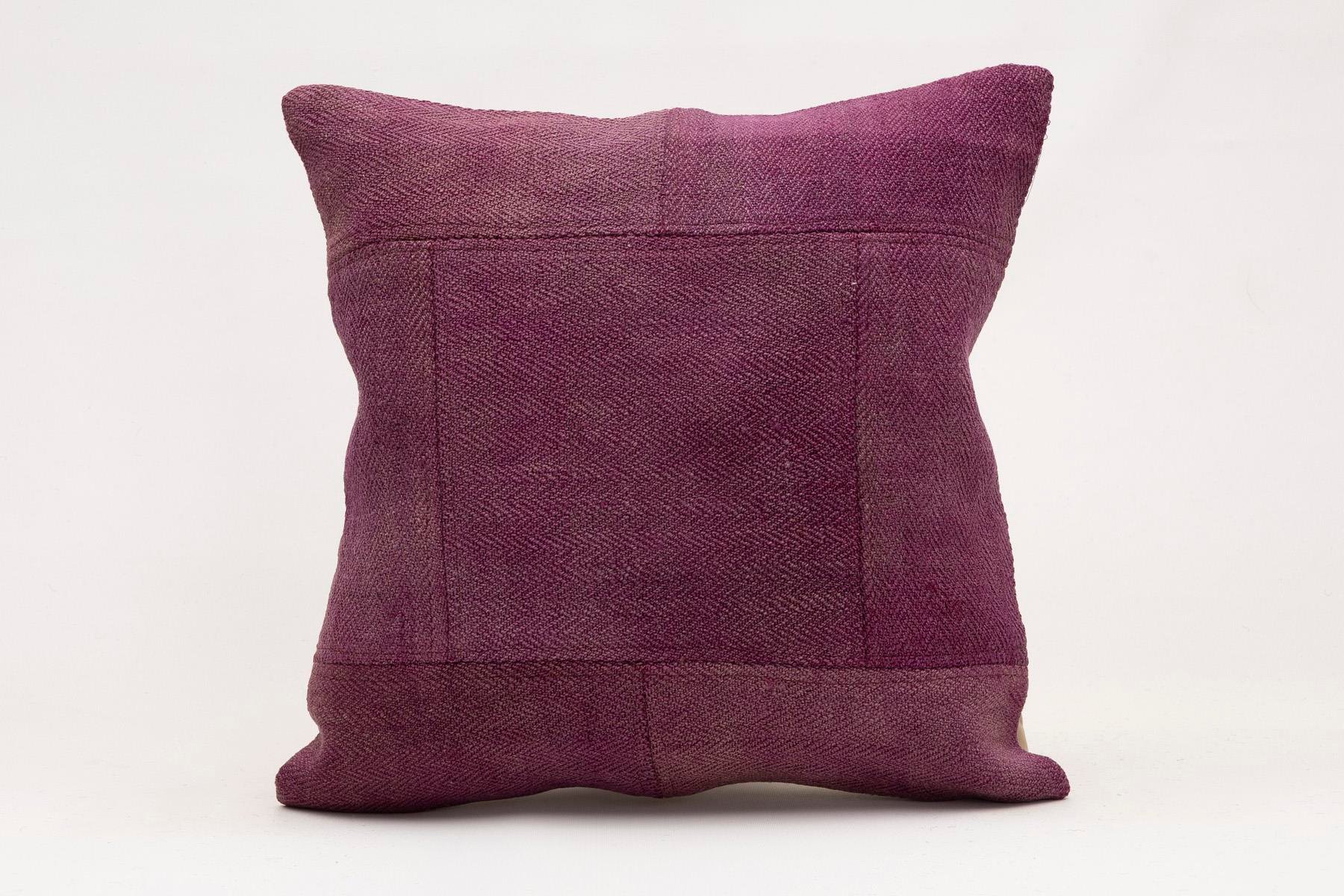 16x16 inches (40x40 cm) Kilim Pillow | KILIM WHOLESALE - Vintage Handmade Pillows - Vintage Handmade Kilim Rugs - It is 100% wool. Artistic and historical rugs. Old handwoven rugs. - Online hand woven rugs and kilim cushions sales. Shipping to a