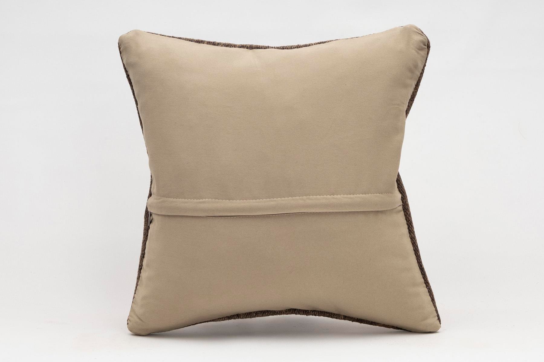 16x16 inches (40x40 cm) Kilim Pillow | KILIM WHOLESALE - Vintage Handmade Pillows - Vintage Handmade Kilim Rugs - It is 100% wool. Artistic and historical rugs. Old handwoven rugs. - Online hand woven rugs and kilim cushions sales. Shipping to a