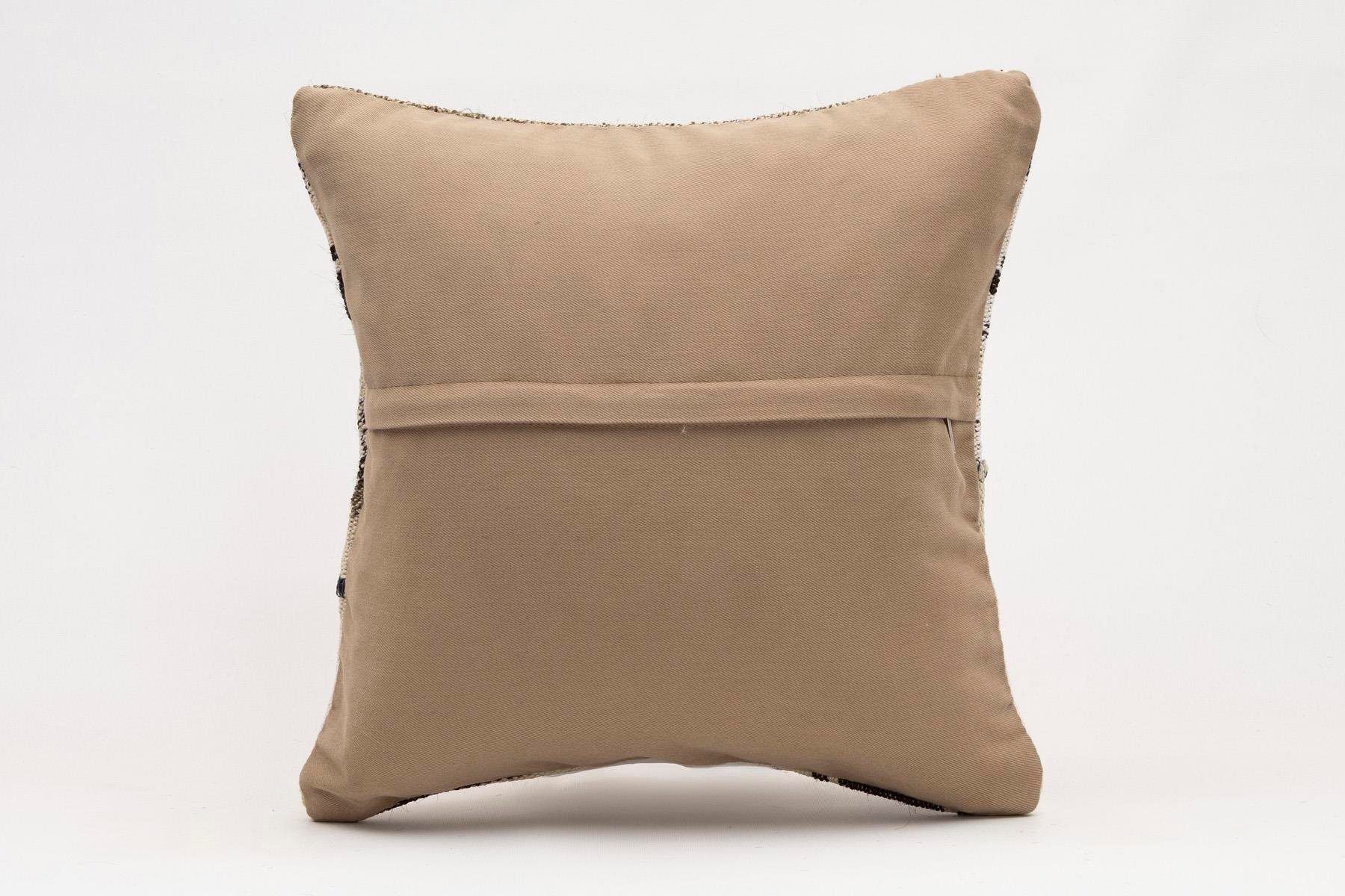 16x16 inches (40x40 cm) Kilim Pillow | KILIM WHOLESALE - Vintage Handmade Pillows - Vintage Handmade Kilim Rugs - It is 100% wool. Artistic and historical rugs. Old handwoven rugs. - Online hand woven rugs and kilim cushions sales. Shipping to a