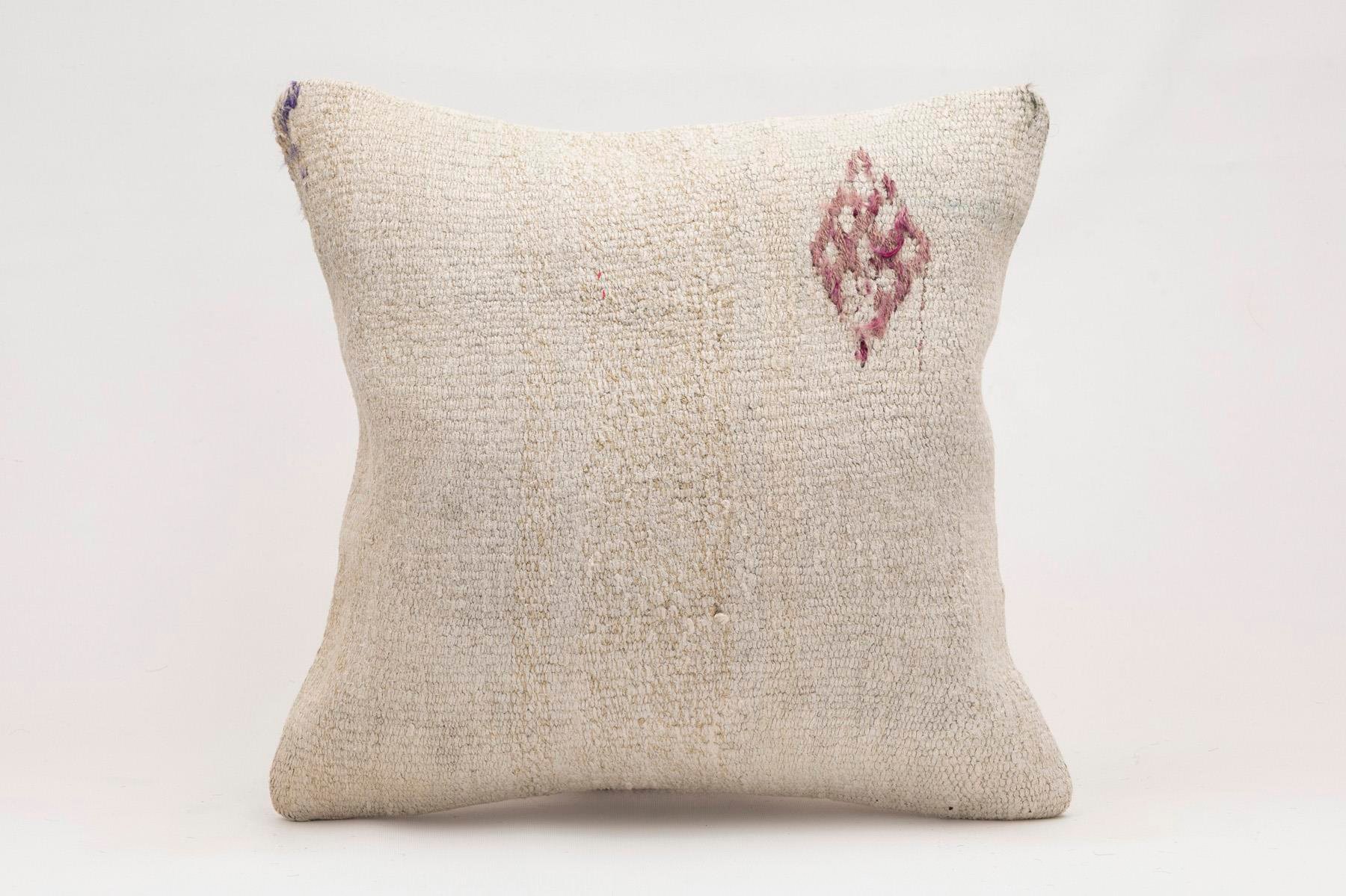 16x16 inches (40x40 cm) Kilim Pillow | KILIM WHOLESALE - Vintage Handmade Pillows - Vintage Handmade Kilim Rugs - It is 100% wool. Artistic and historical rugs. Old handwoven rugs. - Online hand woven rugs and kilim cushions sales. Shipping to a