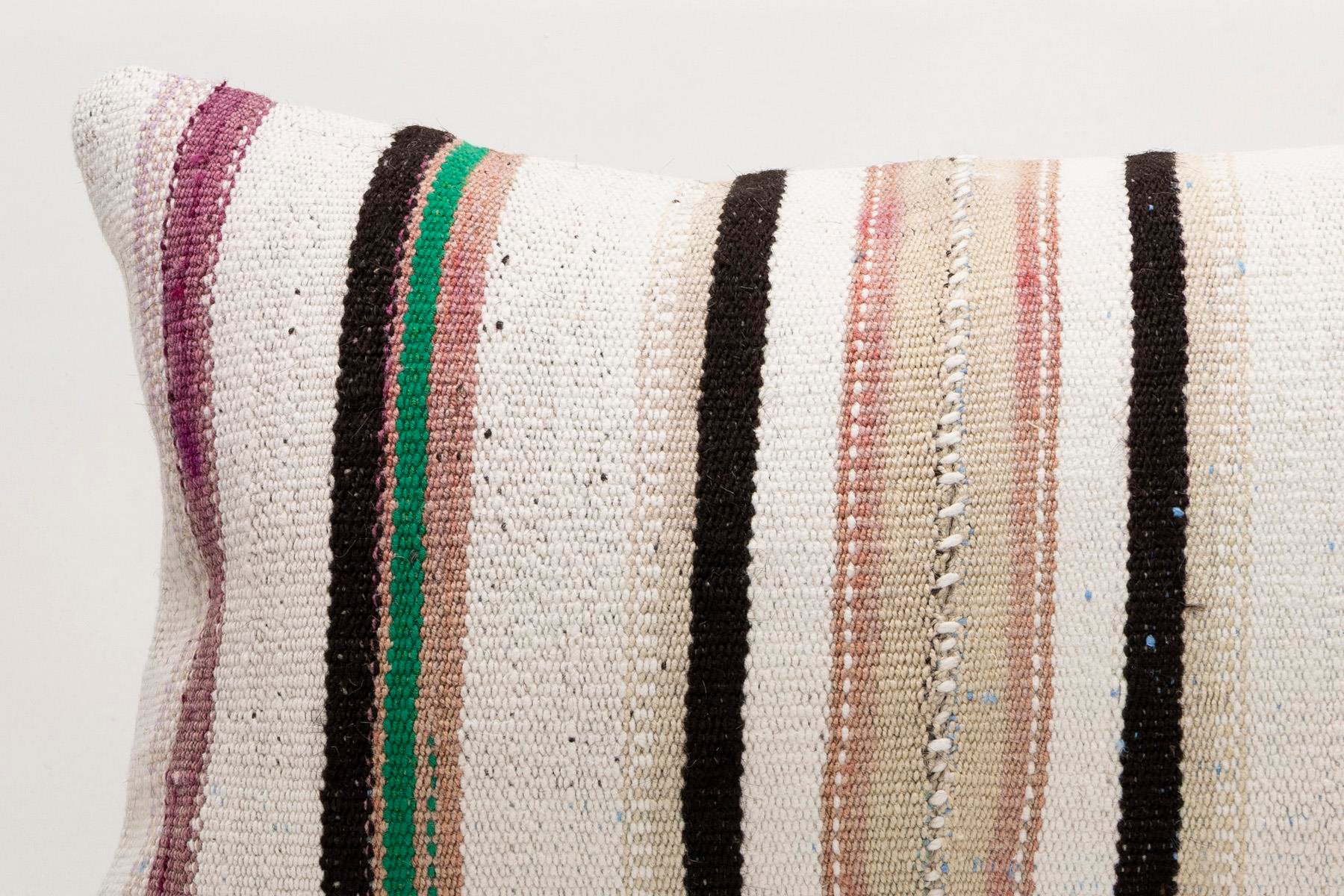16x24 inches (40x60 cm) Kilim Pillow | KILIM WHOLESALE - Vintage Handmade Pillows - Vintage Handmade Kilim Rugs - It is 100% wool. Artistic and historical rugs. Old handwoven rugs. - Online hand woven rugs and kilim cushions sales. Shipping to a