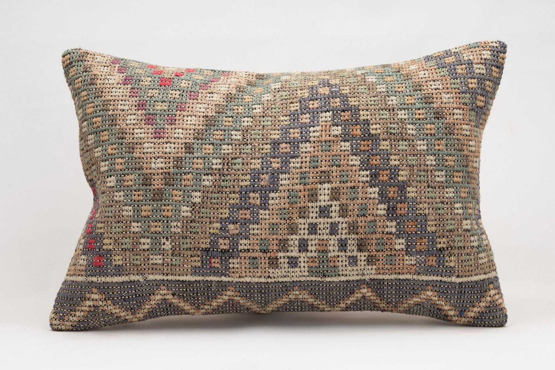 16x24 inches (40x60 cm) Kilim Pillow | KILIM WHOLESALE - Vintage Handmade Pillows - Vintage Handmade Kilim Rugs - It is 100% wool. Artistic and historical rugs. Old handwoven rugs. - Online hand woven rugs and kilim cushions sales. Shipping to a