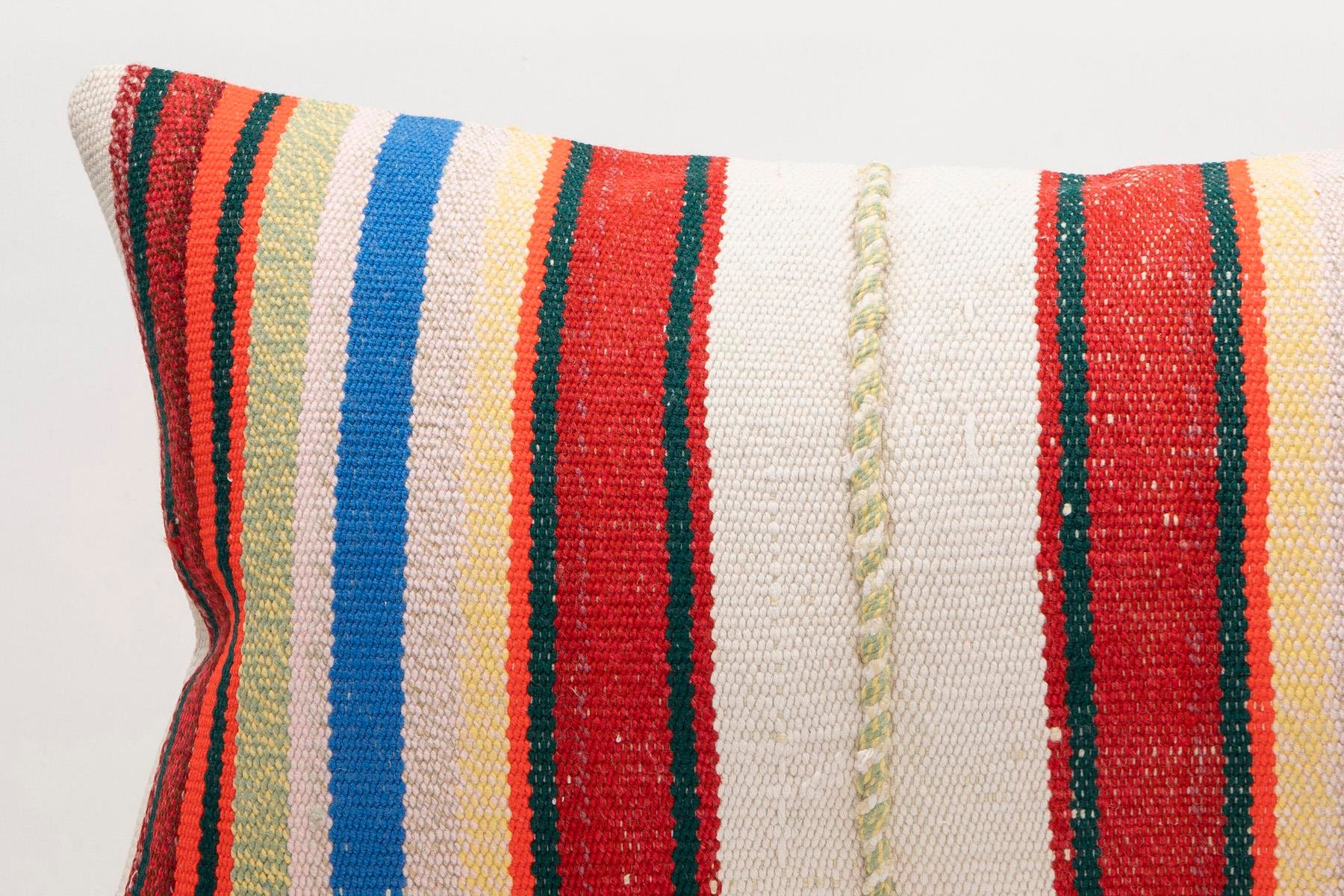 16x24 inches (40x60 cm) Kilim Pillow | KILIM WHOLESALE - Vintage Handmade Pillows - Vintage Handmade Kilim Rugs - It is 100% wool. Artistic and historical rugs. Old handwoven rugs. - Online hand woven rugs and kilim cushions sales. Shipping to a