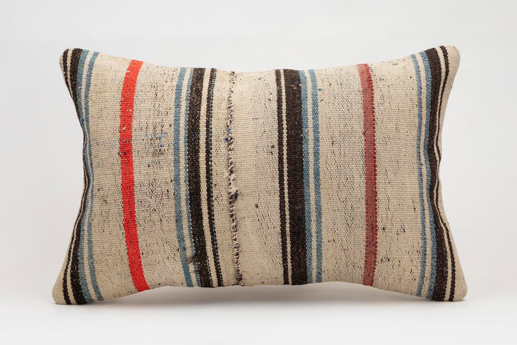 16x24 inches (40x60 cm) Kilim Pillow | KILIM WHOLESALE - Vintage Handmade Pillows - Vintage Handmade Kilim Rugs - It is 100% wool. Artistic and historical rugs. Old handwoven rugs. - Online hand woven rugs and kilim cushions sales. Shipping to a
