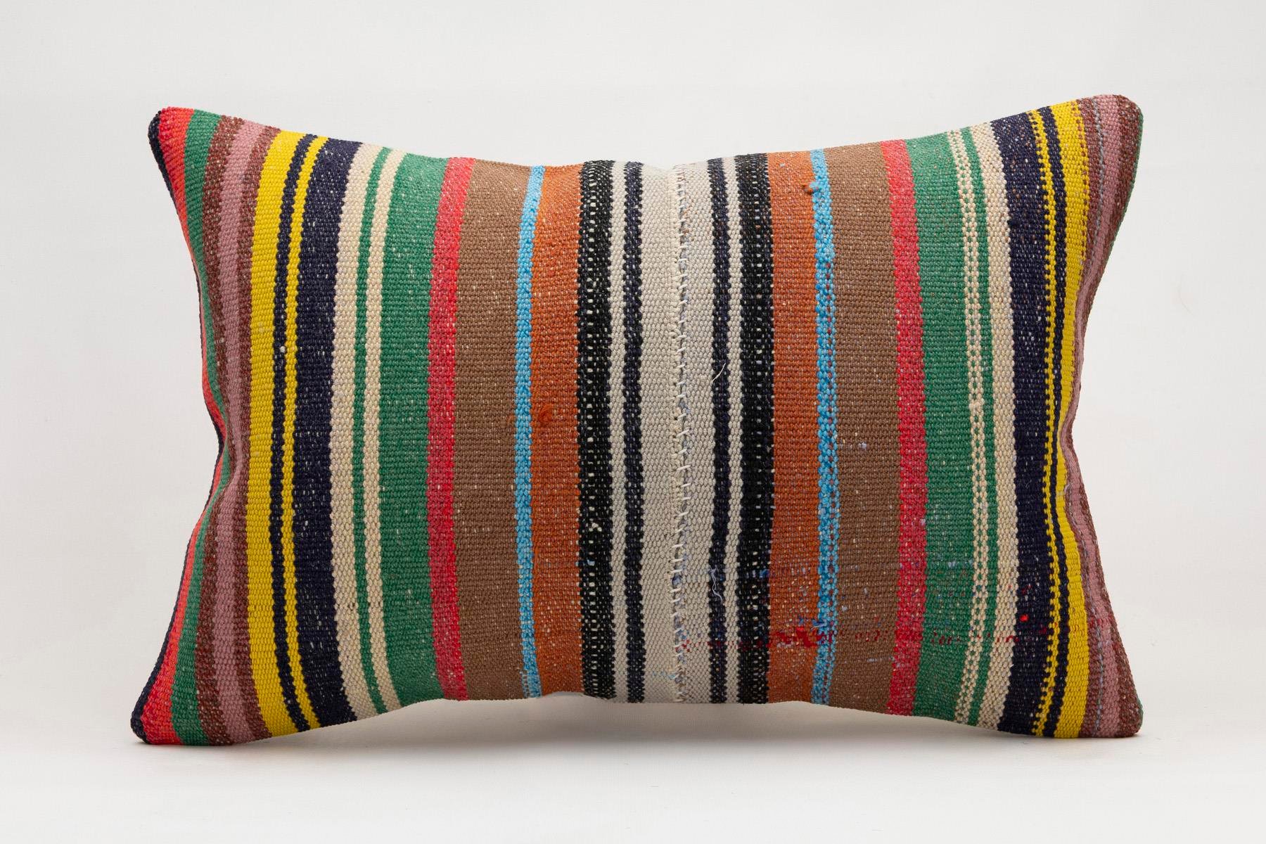 16x24 inches (40x60 cm) Kilim Pillow | KILIM WHOLESALE - Vintage Handmade Pillows - Vintage Handmade Kilim Rugs - It is 100% wool. Artistic and historical rugs. Old handwoven rugs. - Online hand woven rugs and kilim cushions sales. Shipping to a