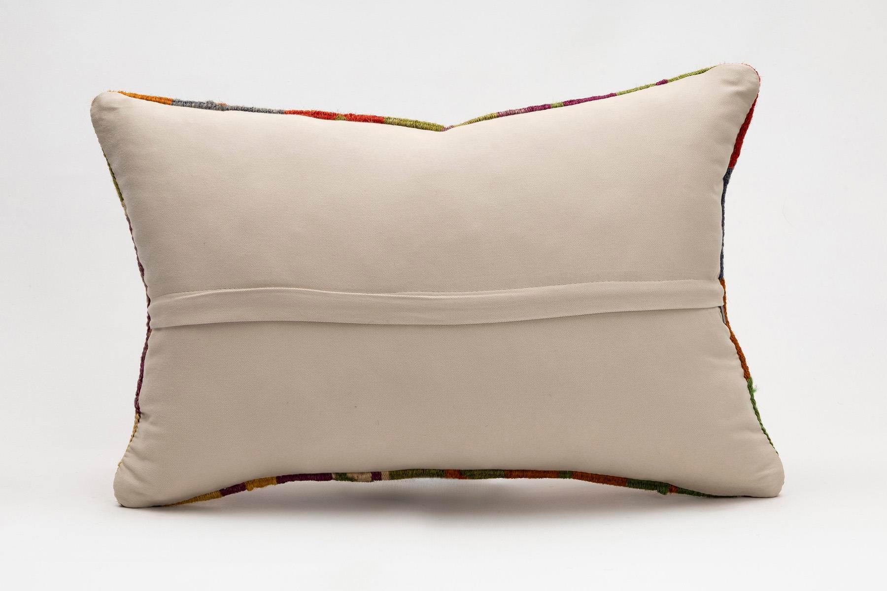 16x24 inches (40x60 cm) Kilim Pillow | KILIM WHOLESALE - Vintage Handmade Pillows - Vintage Handmade Kilim Rugs - It is 100% wool. Artistic and historical rugs. Old handwoven rugs. - Online hand woven rugs and kilim cushions sales. Shipping to a