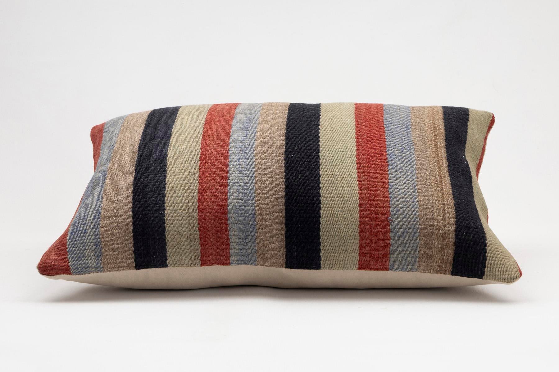 16x24 inches (40x60 cm) Kilim Pillow | KILIM WHOLESALE - Vintage Handmade Pillows - Vintage Handmade Kilim Rugs - It is 100% wool. Artistic and historical rugs. Old handwoven rugs. - Online hand woven rugs and kilim cushions sales. Shipping to a