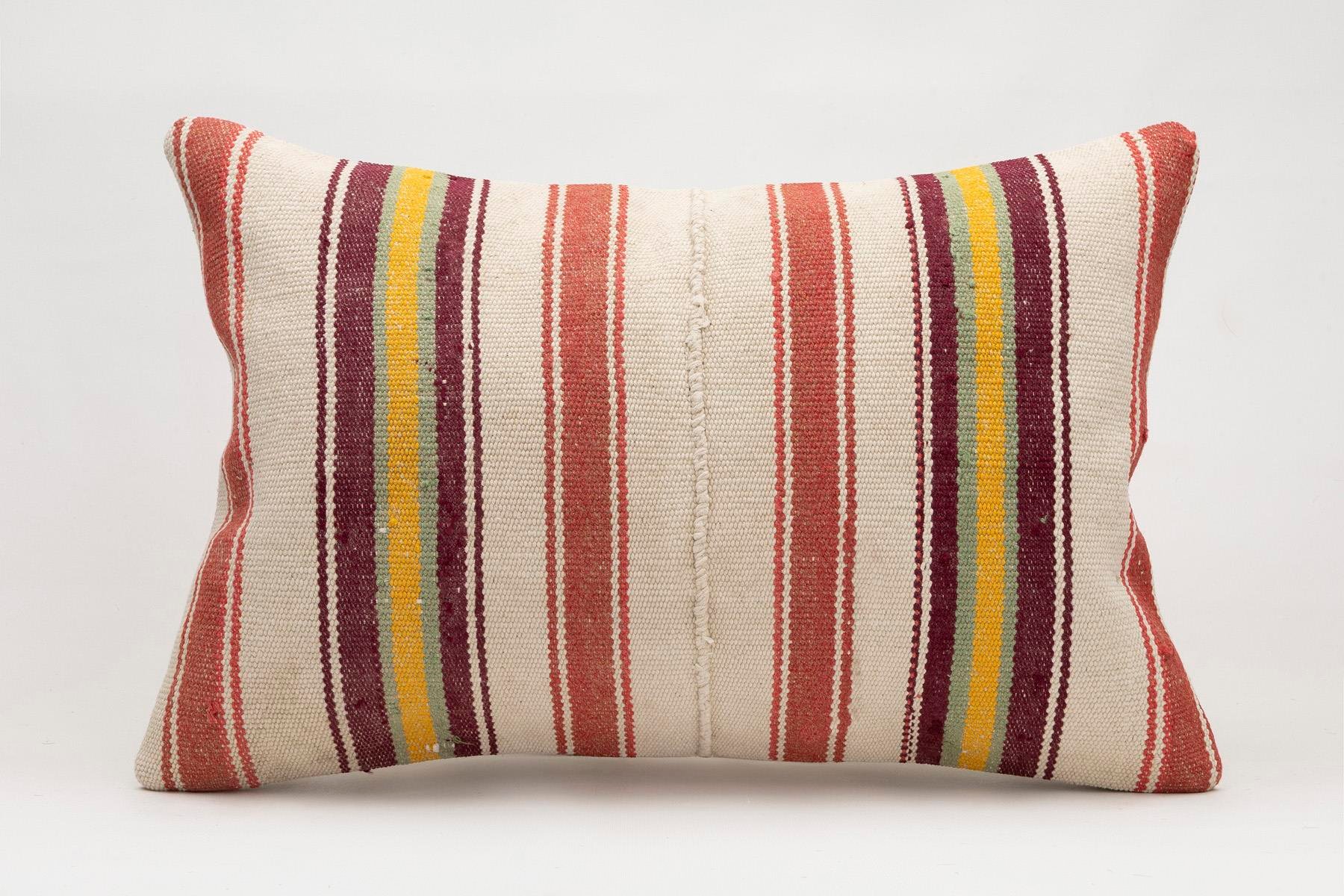 16x24 inches (40x60 cm) Kilim Pillow | KILIM WHOLESALE - Vintage Handmade Pillows - Vintage Handmade Kilim Rugs - It is 100% wool. Artistic and historical rugs. Old handwoven rugs. - Online hand woven rugs and kilim cushions sales. Shipping to a
