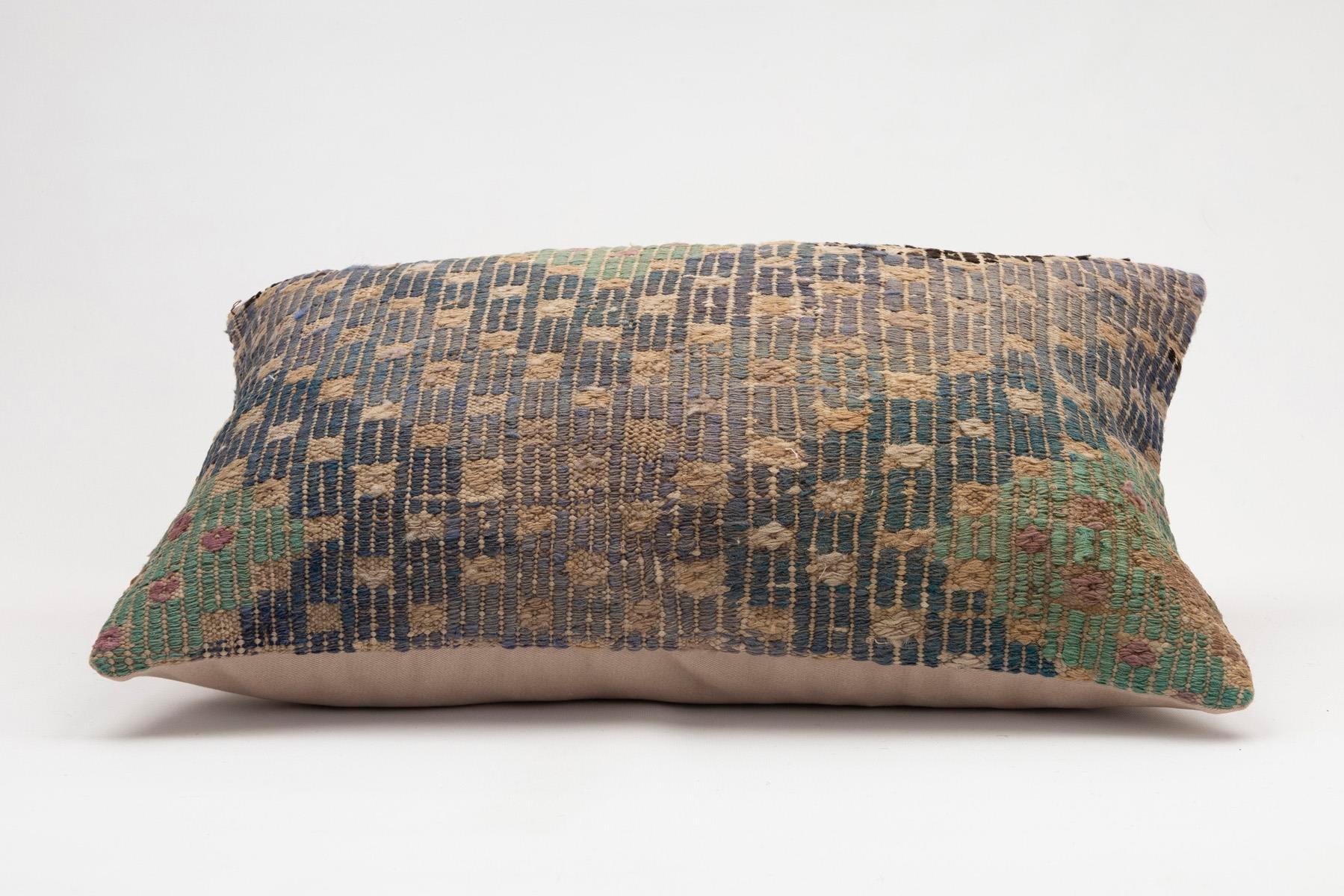 16x24 inches (40x60 cm) Kilim Pillow | KILIM WHOLESALE - Vintage Handmade Pillows - Vintage Handmade Kilim Rugs - It is 100% wool. Artistic and historical rugs. Old handwoven rugs. - Online hand woven rugs and kilim cushions sales. Shipping to a