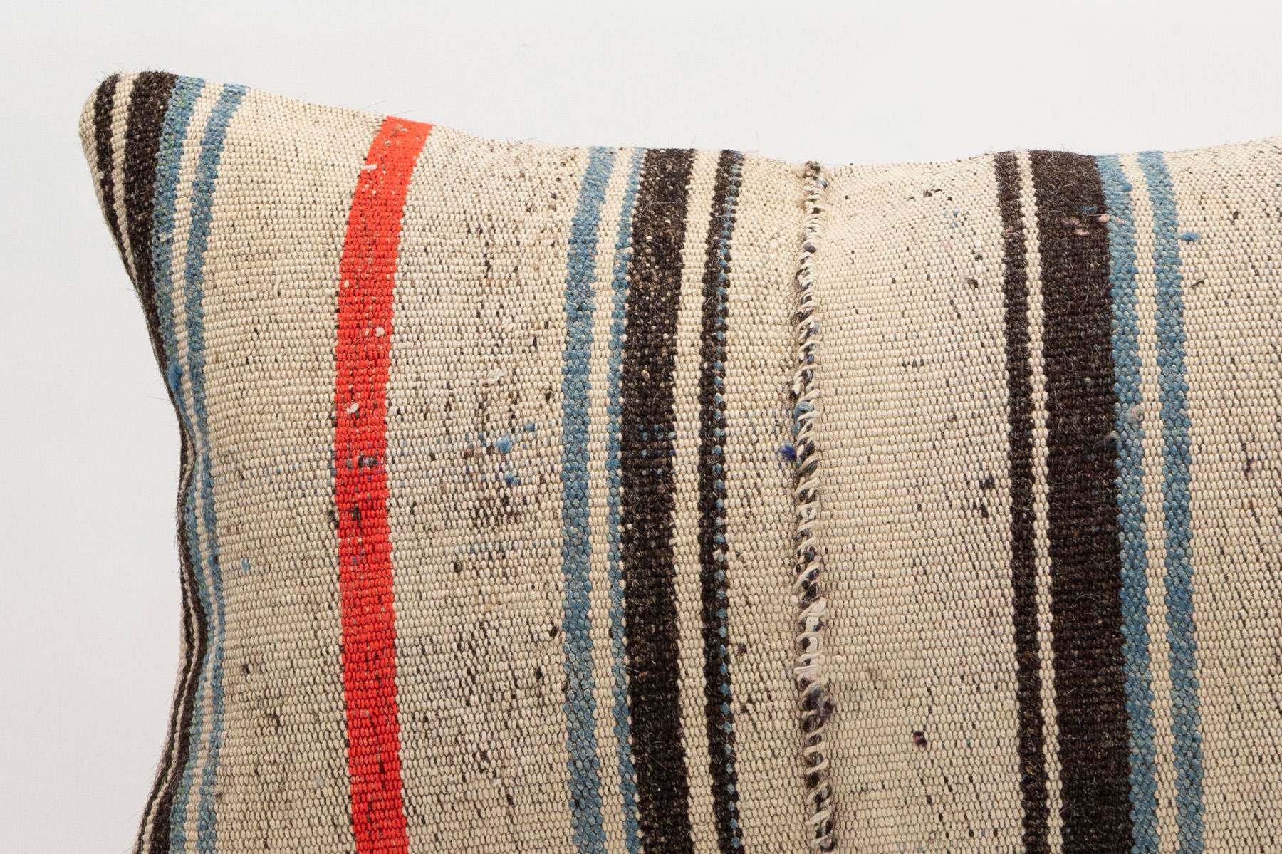 16x24 inches (40x60 cm) Kilim Pillow | KILIM WHOLESALE - Vintage Handmade Pillows - Vintage Handmade Kilim Rugs - It is 100% wool. Artistic and historical rugs. Old handwoven rugs. - Online hand woven rugs and kilim cushions sales. Shipping to a