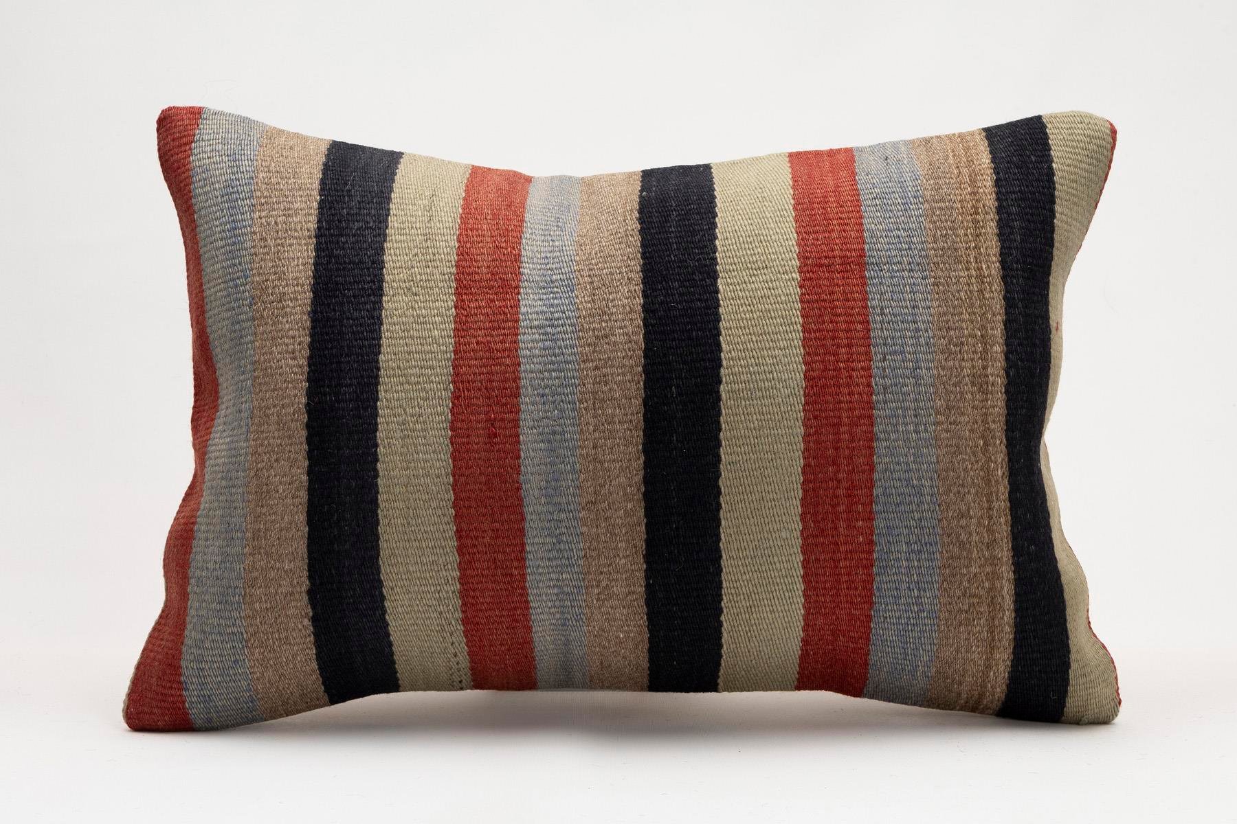 16x24 inches (40x60 cm) Kilim Pillow | KILIM WHOLESALE - Vintage Handmade Pillows - Vintage Handmade Kilim Rugs - It is 100% wool. Artistic and historical rugs. Old handwoven rugs. - Online hand woven rugs and kilim cushions sales. Shipping to a