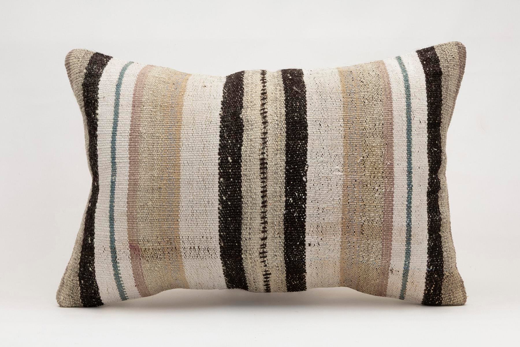 16x24 inches (40x60 cm) Kilim Pillow | KILIM WHOLESALE - Vintage Handmade Pillows - Vintage Handmade Kilim Rugs - It is 100% wool. Artistic and historical rugs. Old handwoven rugs. - Online hand woven rugs and kilim cushions sales. Shipping to a