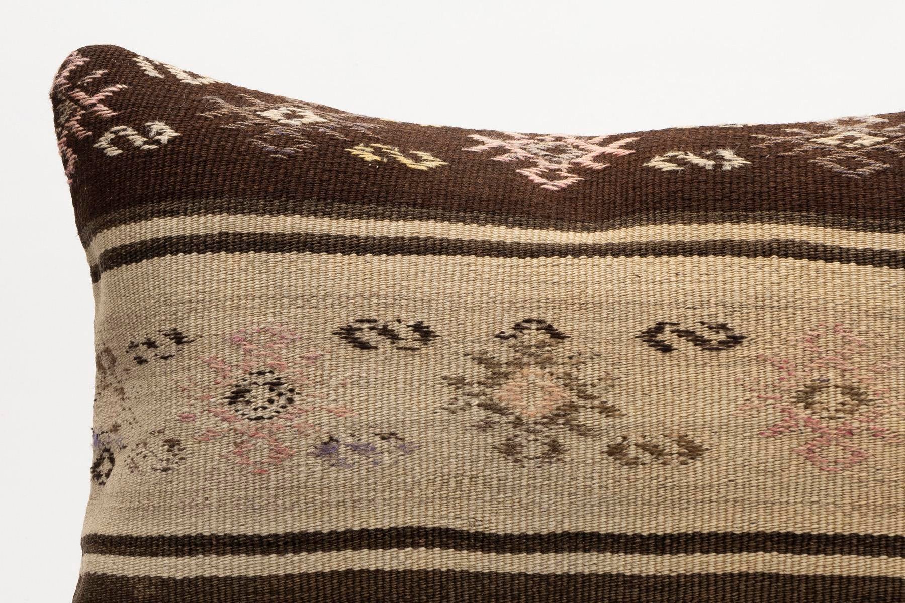 16x24 inches (40x60 cm) Kilim Pillow | KILIM WHOLESALE - Vintage Handmade Pillows - Vintage Handmade Kilim Rugs - It is 100% wool. Artistic and historical rugs. Old handwoven rugs. - Online hand woven rugs and kilim cushions sales. Shipping to a