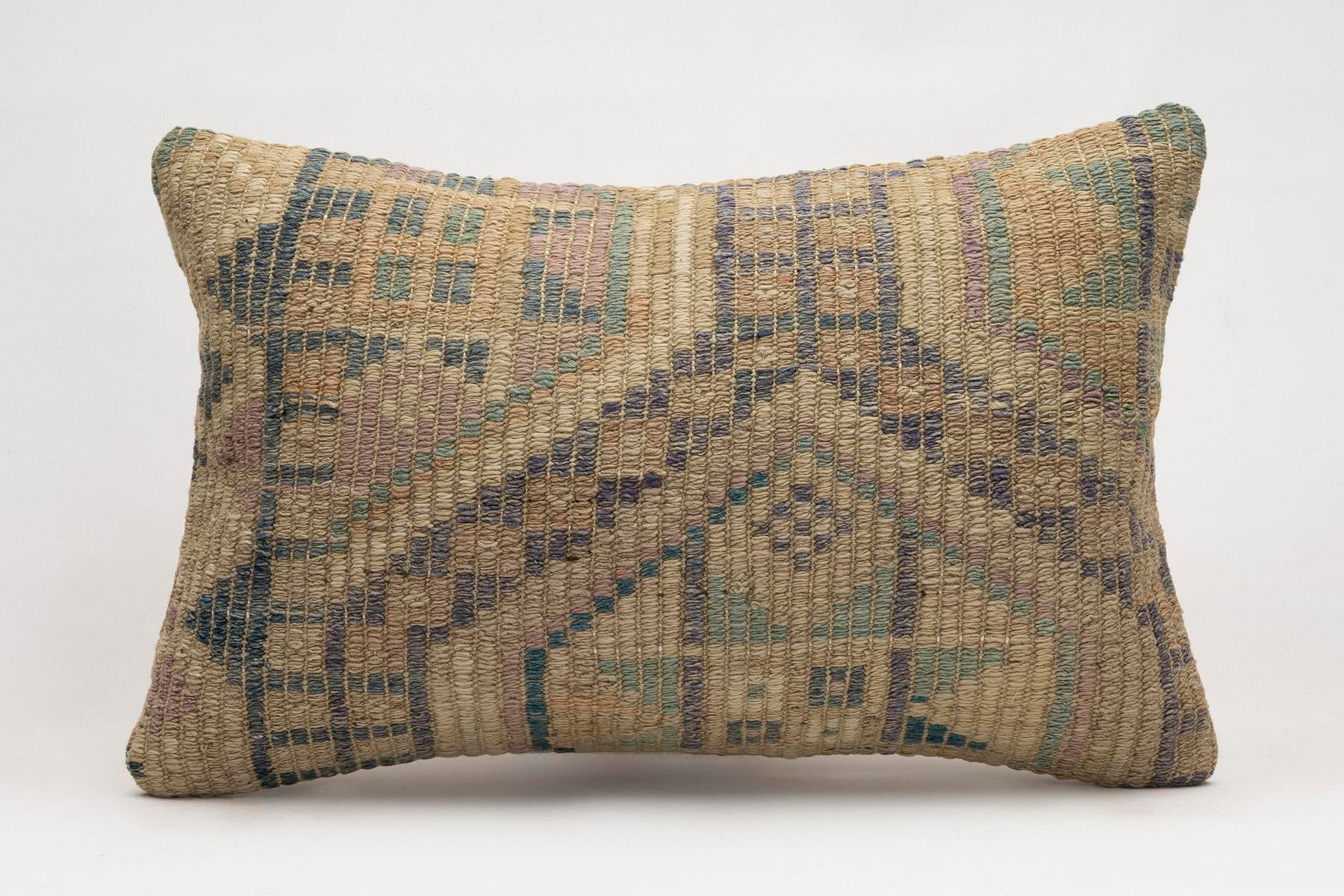 16x24 inches (40x60 cm) Kilim Pillow | KILIM WHOLESALE - Vintage Handmade Pillows - Vintage Handmade Kilim Rugs - It is 100% wool. Artistic and historical rugs. Old handwoven rugs. - Online hand woven rugs and kilim cushions sales. Shipping to a