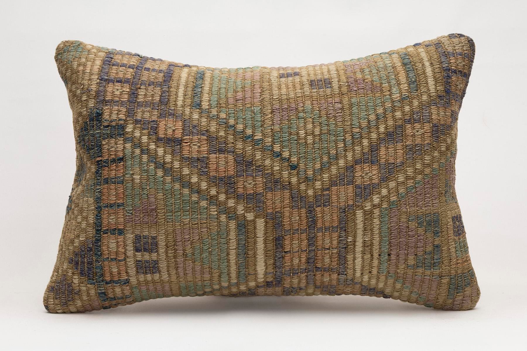 16x24 inches (40x60 cm) Kilim Pillow | KILIM WHOLESALE - Vintage Handmade Pillows - Vintage Handmade Kilim Rugs - It is 100% wool. Artistic and historical rugs. Old handwoven rugs. - Online hand woven rugs and kilim cushions sales. Shipping to a
