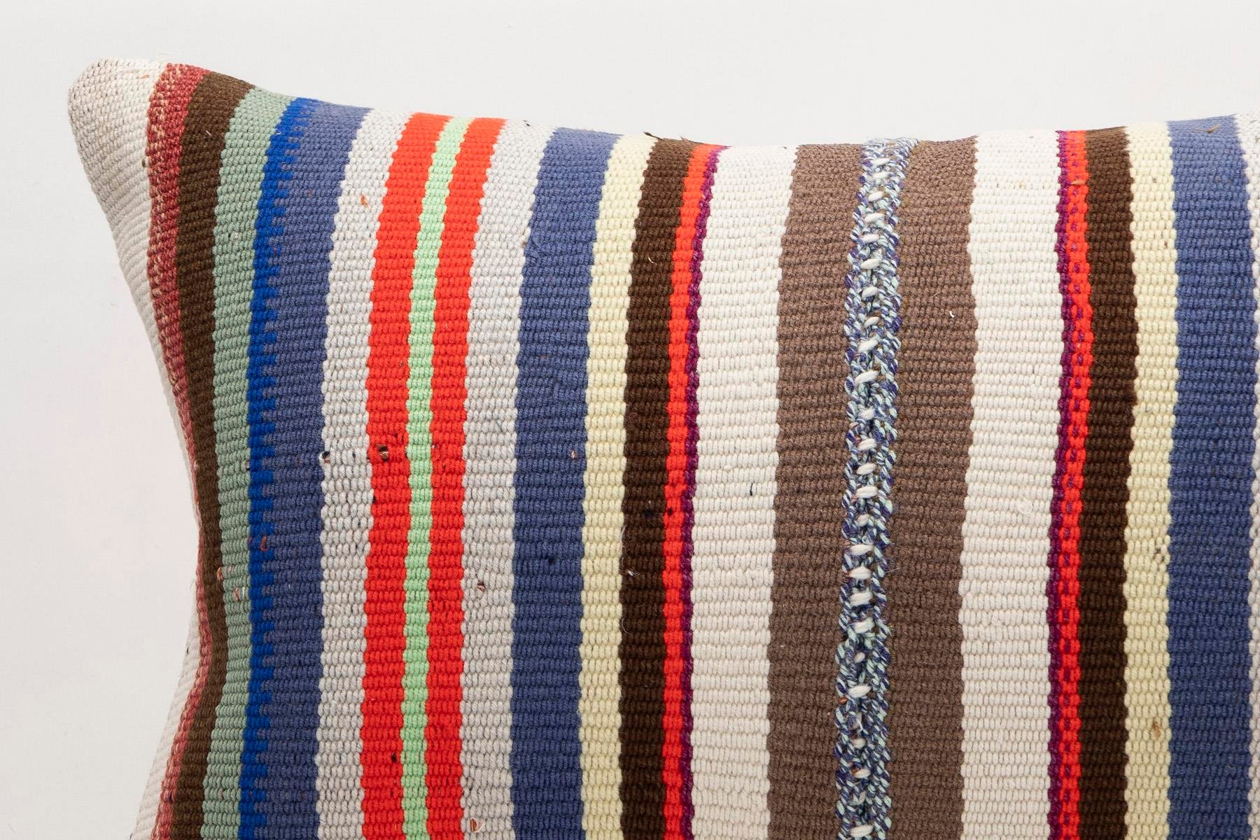 16x24 inches (40x60 cm) Kilim Pillow | KILIM WHOLESALE - Vintage Handmade Pillows - Vintage Handmade Kilim Rugs - It is 100% wool. Artistic and historical rugs. Old handwoven rugs. - Online hand woven rugs and kilim cushions sales. Shipping to a
