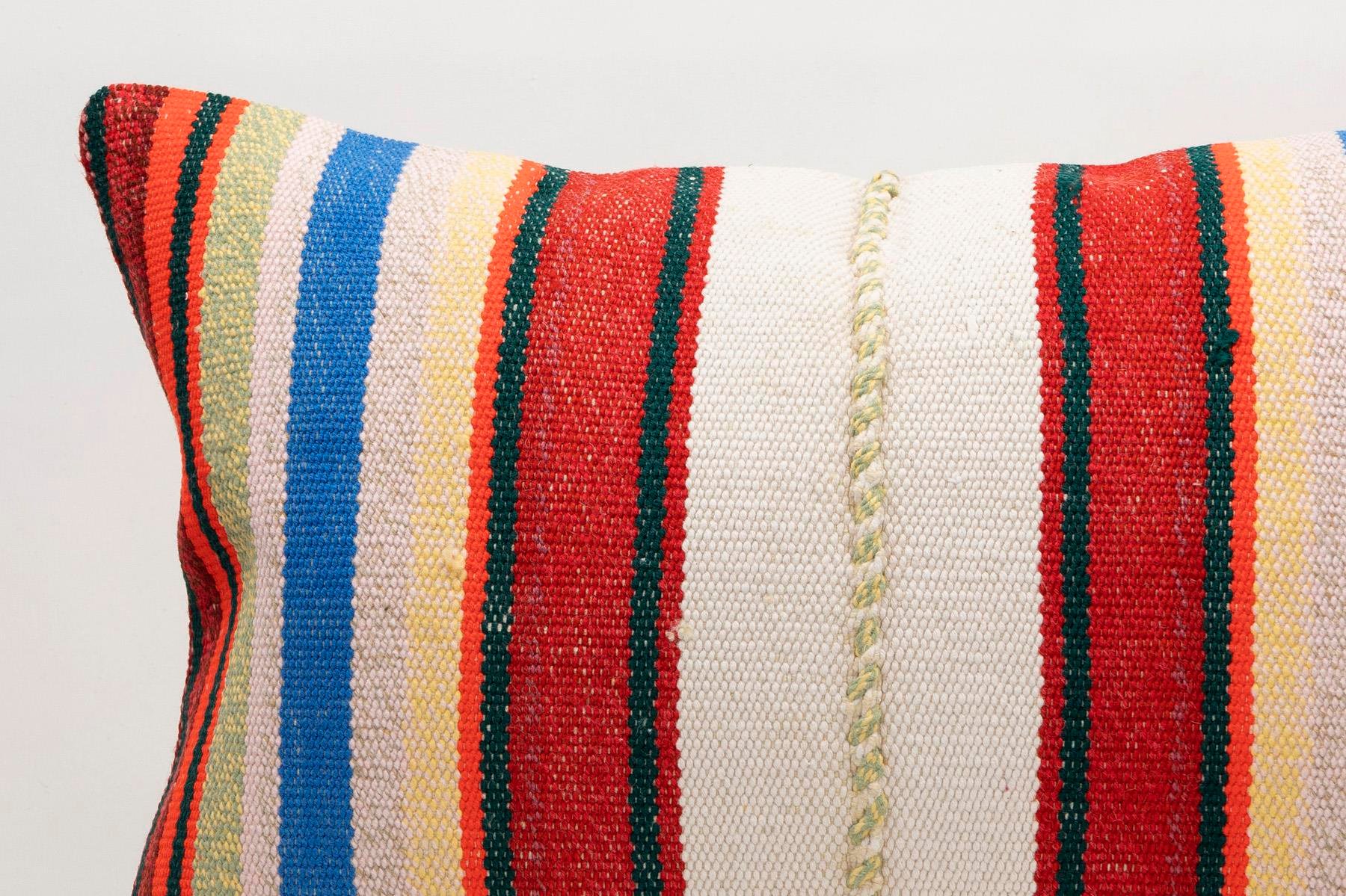 16x24 inches (40x60 cm) Kilim Pillow | KILIM WHOLESALE - Vintage Handmade Pillows - Vintage Handmade Kilim Rugs - It is 100% wool. Artistic and historical rugs. Old handwoven rugs. - Online hand woven rugs and kilim cushions sales. Shipping to a