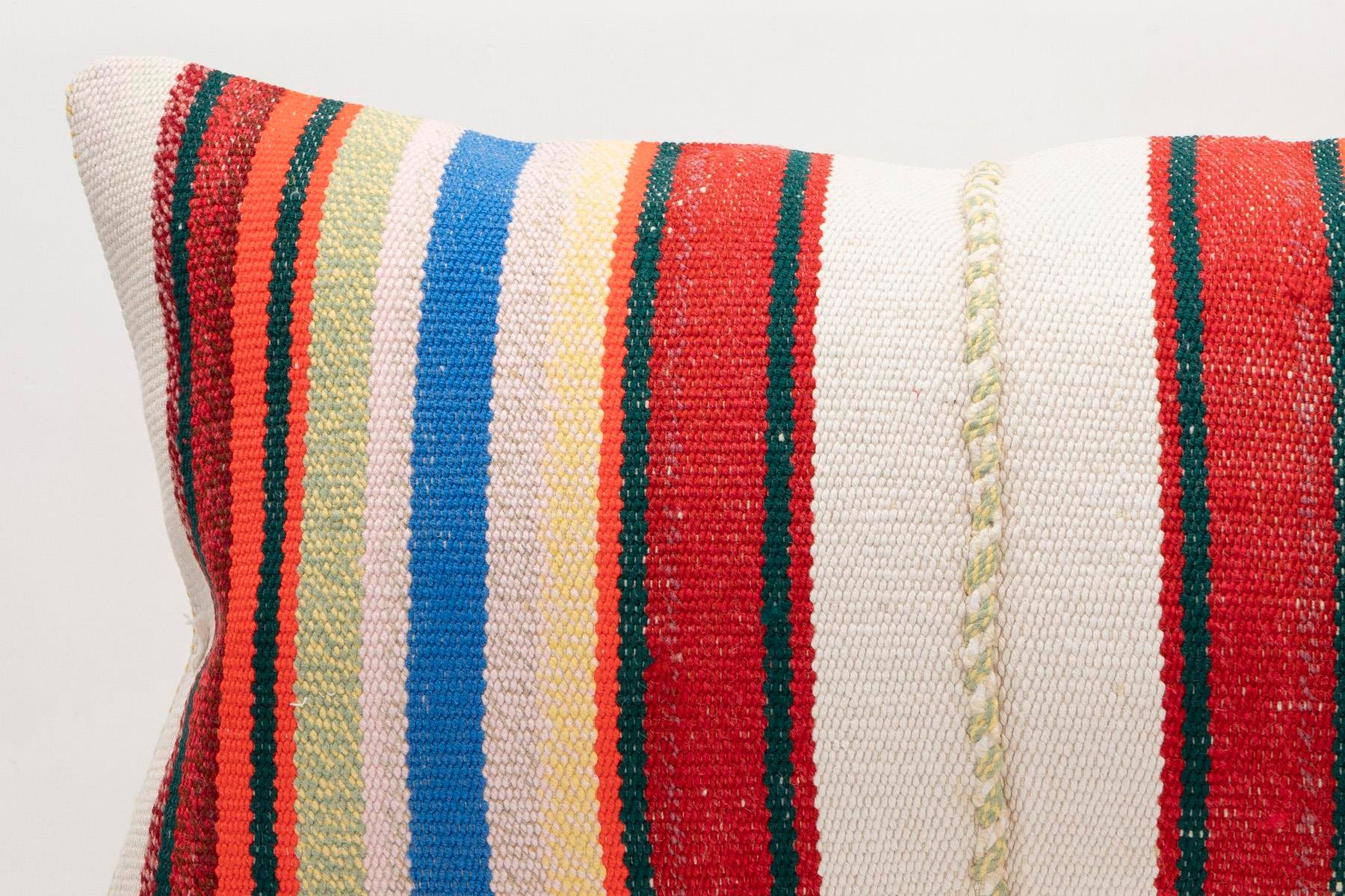 16x24 inches (40x60 cm) Kilim Pillow | KILIM WHOLESALE - Vintage Handmade Pillows - Vintage Handmade Kilim Rugs - It is 100% wool. Artistic and historical rugs. Old handwoven rugs. - Online hand woven rugs and kilim cushions sales. Shipping to a