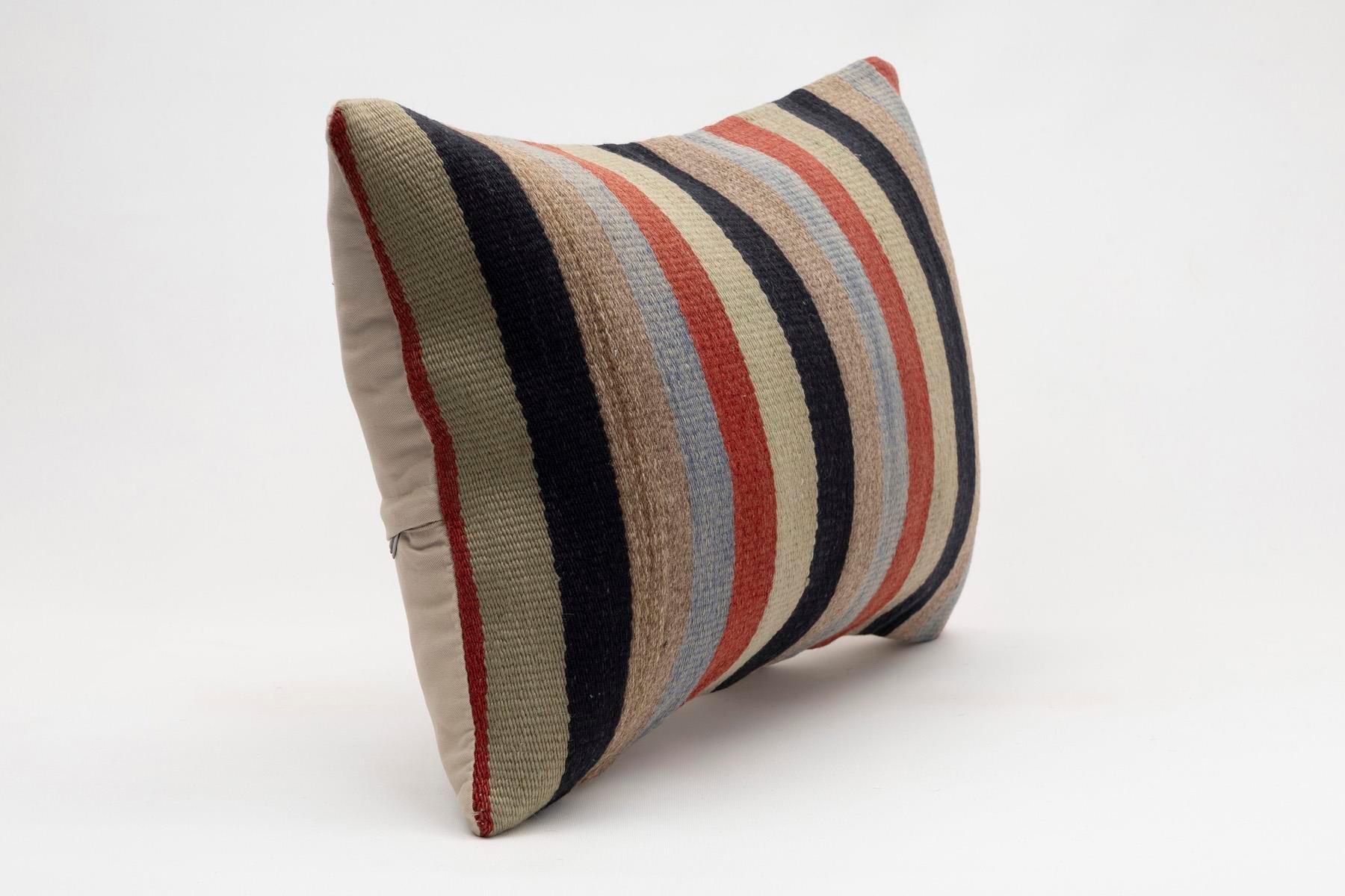 16x24 inches (40x60 cm) Kilim Pillow | KILIM WHOLESALE - Vintage Handmade Pillows - Vintage Handmade Kilim Rugs - It is 100% wool. Artistic and historical rugs. Old handwoven rugs. - Online hand woven rugs and kilim cushions sales. Shipping to a