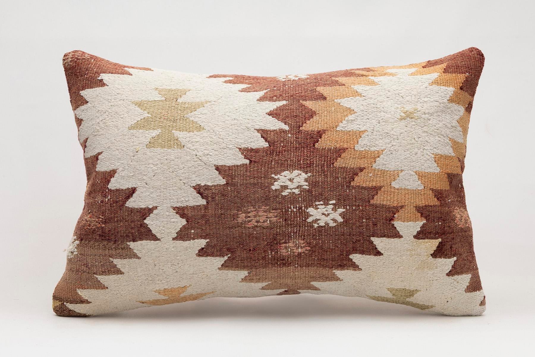 16x24 inches (40x60 cm) Kilim Pillow | KILIM WHOLESALE - Vintage Handmade Pillows - Vintage Handmade Kilim Rugs - It is 100% wool. Artistic and historical rugs. Old handwoven rugs. - Online hand woven rugs and kilim cushions sales. Shipping to a