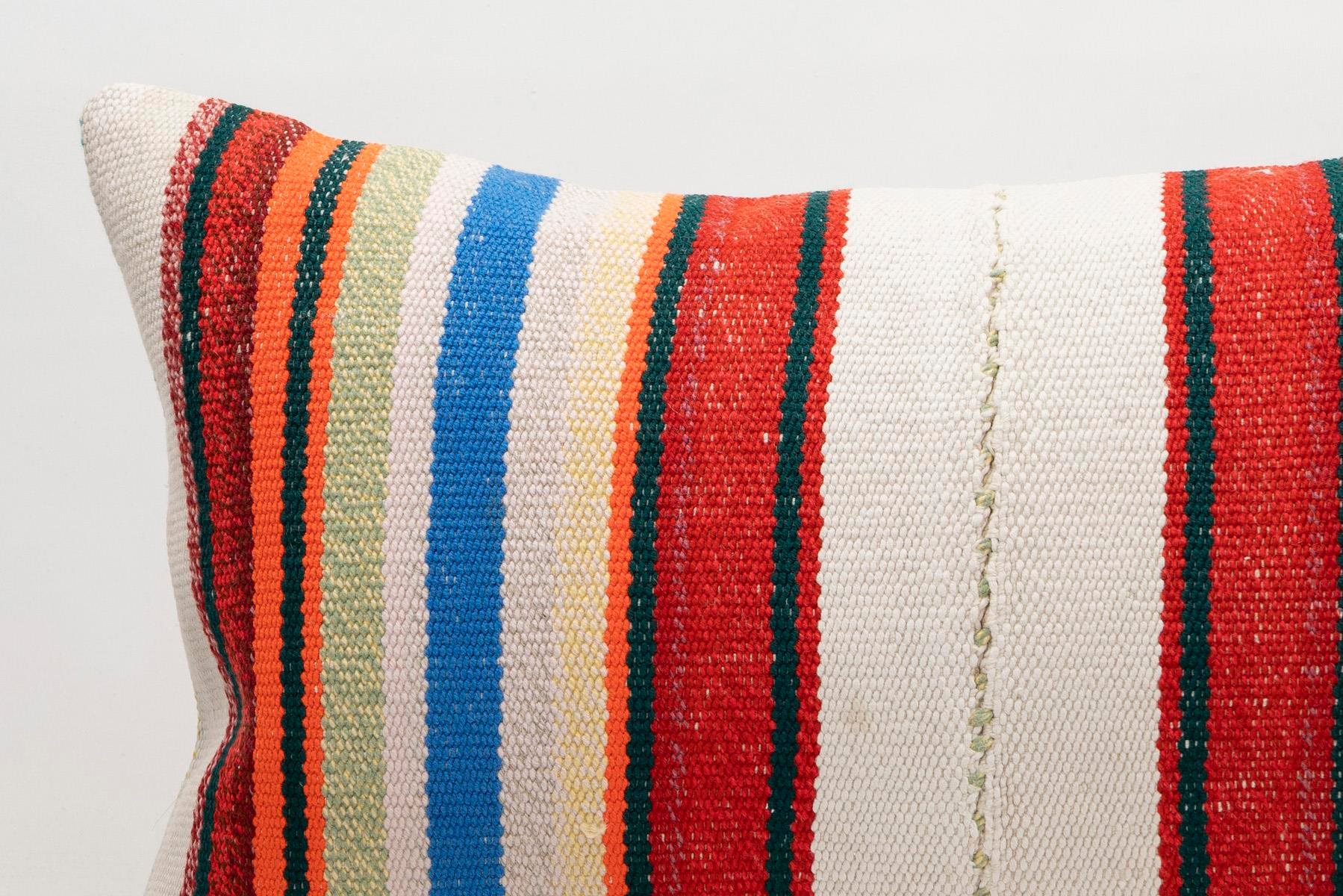16x24 inches (40x60 cm) Kilim Pillow | KILIM WHOLESALE - Vintage Handmade Pillows - Vintage Handmade Kilim Rugs - It is 100% wool. Artistic and historical rugs. Old handwoven rugs. - Online hand woven rugs and kilim cushions sales. Shipping to a