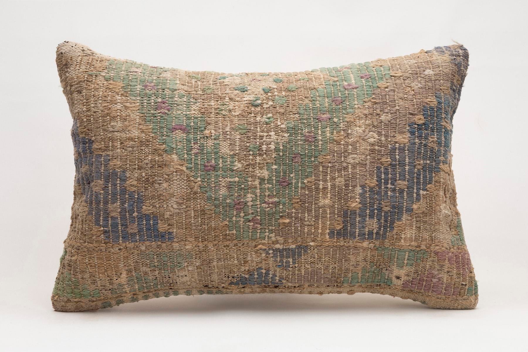 16x24 inches (40x60 cm) Kilim Pillow | KILIM WHOLESALE - Vintage Handmade Pillows - Vintage Handmade Kilim Rugs - It is 100% wool. Artistic and historical rugs. Old handwoven rugs. - Online hand woven rugs and kilim cushions sales. Shipping to a