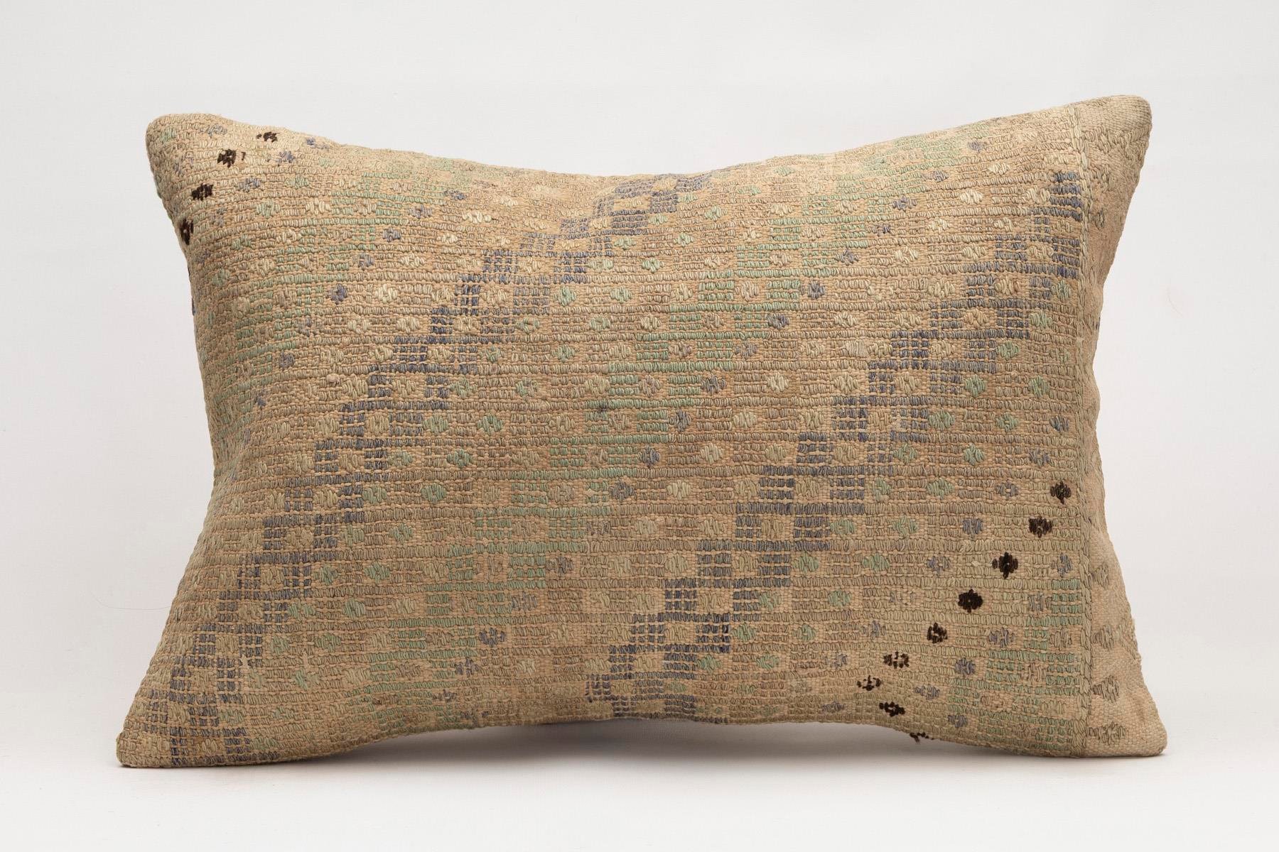 16x24 inches (40x60 cm) Kilim Pillow | KILIM WHOLESALE - Vintage Handmade Pillows - Vintage Handmade Kilim Rugs - It is 100% wool. Artistic and historical rugs. Old handwoven rugs. - Online hand woven rugs and kilim cushions sales. Shipping to a