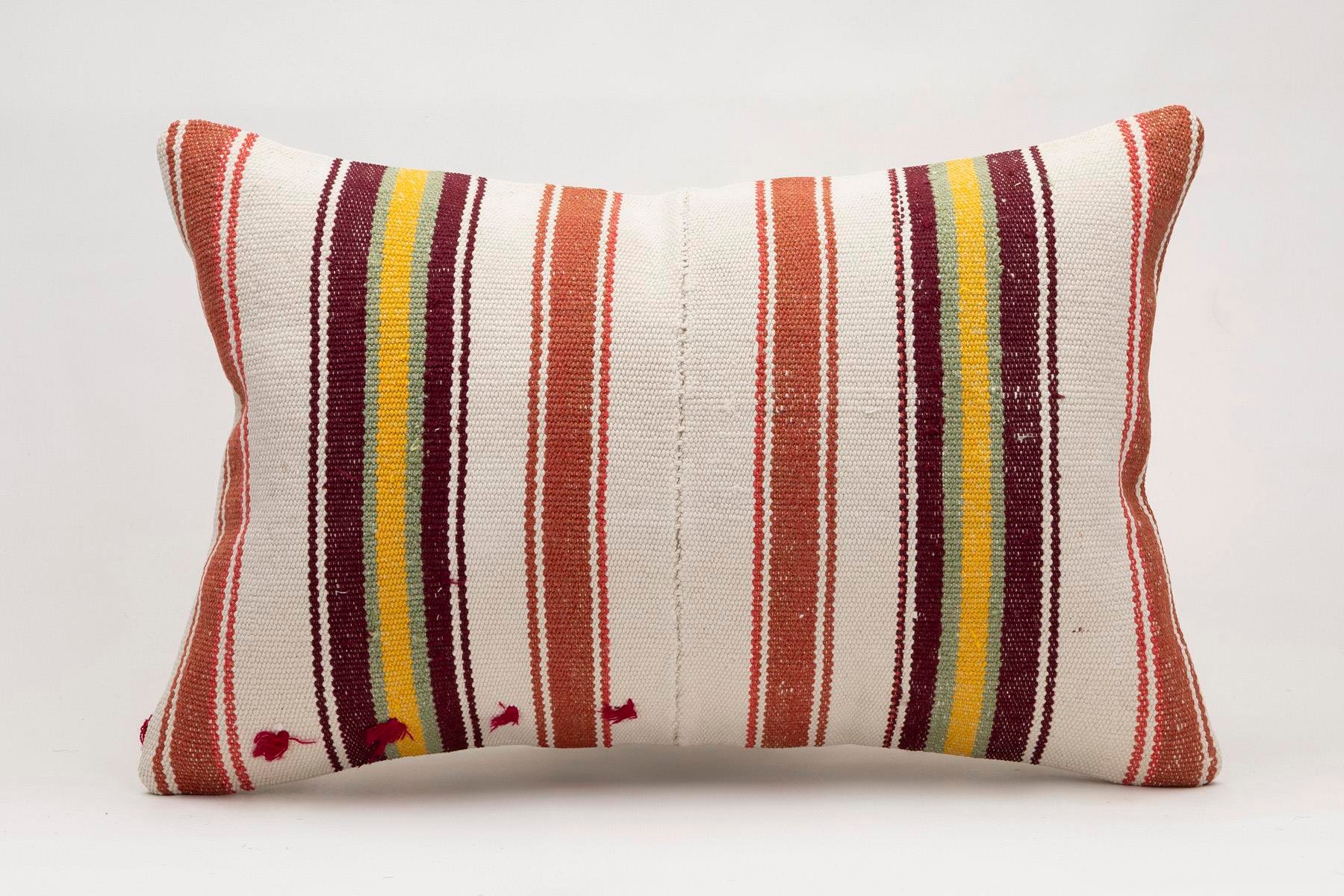 16x24 inches (40x60 cm) Kilim Pillow | KILIM WHOLESALE - Vintage Handmade Pillows - Vintage Handmade Kilim Rugs - It is 100% wool. Artistic and historical rugs. Old handwoven rugs. - Online hand woven rugs and kilim cushions sales. Shipping to a