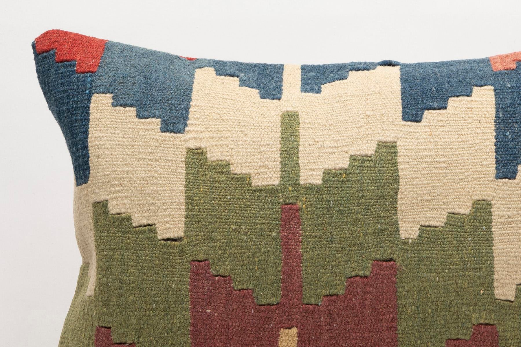 16x24 inches (40x60 cm) Kilim Pillow | KILIM WHOLESALE - Vintage Handmade Pillows - Vintage Handmade Kilim Rugs - It is 100% wool. Artistic and historical rugs. Old handwoven rugs. - Online hand woven rugs and kilim cushions sales. Shipping to a