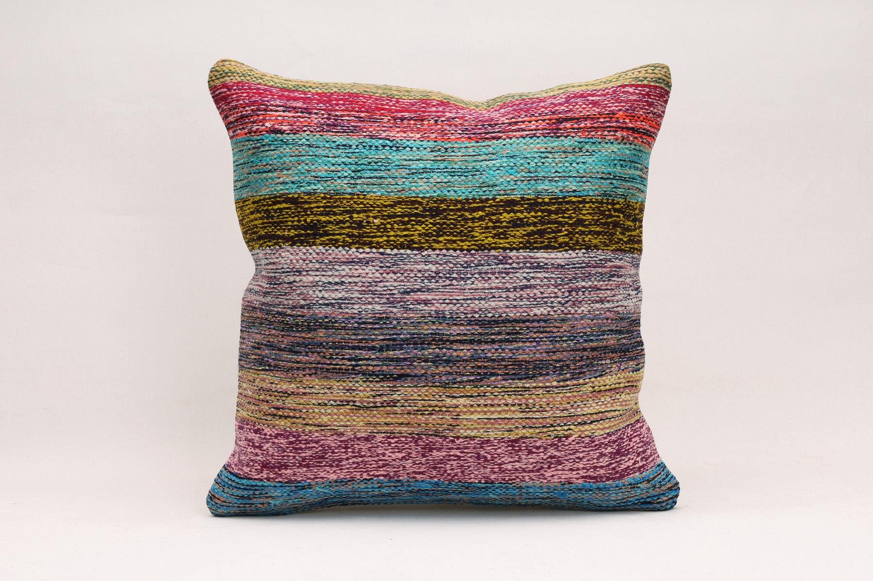 16''16'' (40x40 cm) Kilim Pillows - Vintage Handmade Kilim Pillows - Vintage Handmade Kilim Rugs - It is 100% wool. Artistic and historical rugs. Old handwoven rugs.