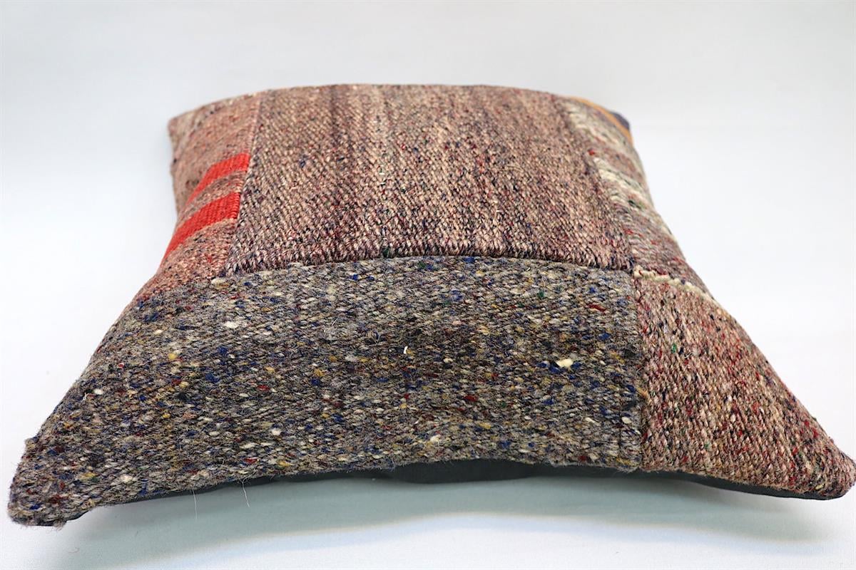 16''16'' (40x40 cm) Kilim Pillows - Vintage Handmade Kilim Pillows - Vintage Handmade Kilim Rugs - It is 100% wool. Artistic and historical rugs. Old handwoven rugs.