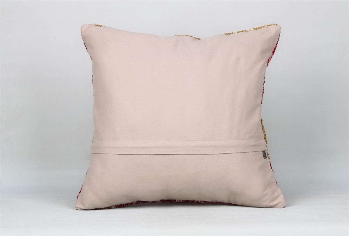 16''16'' (40x40 cm) Kilim Pillows - Vintage Handmade Kilim Pillows - Vintage Handmade Kilim Rugs - It is 100% wool. Artistic and historical rugs. Old handwoven rugs.