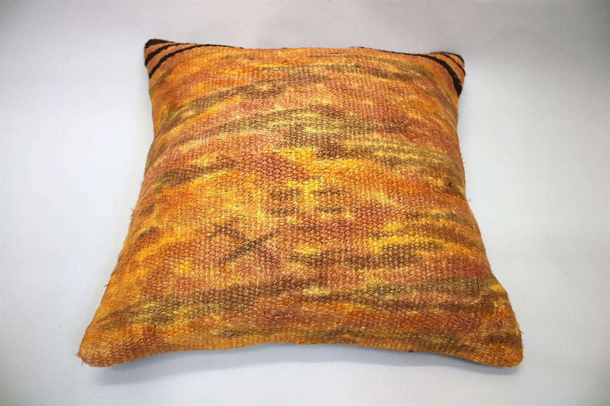 16''16'' (40x40 cm) Kilim Pillows - Vintage Handmade Kilim Pillows - Vintage Handmade Kilim Rugs - It is 100% wool. Artistic and historical rugs. Old handwoven rugs.