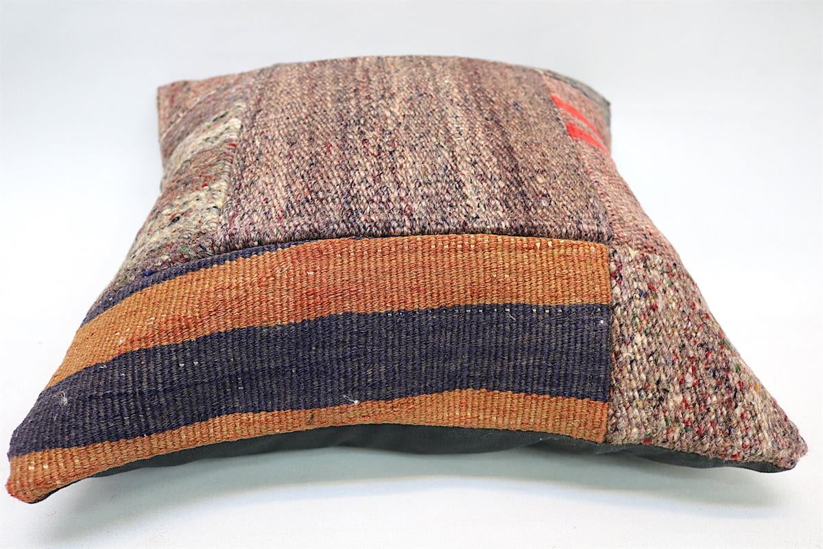 16''16'' (40x40 cm) Kilim Pillows - Vintage Handmade Kilim Pillows - Vintage Handmade Kilim Rugs - It is 100% wool. Artistic and historical rugs. Old handwoven rugs.