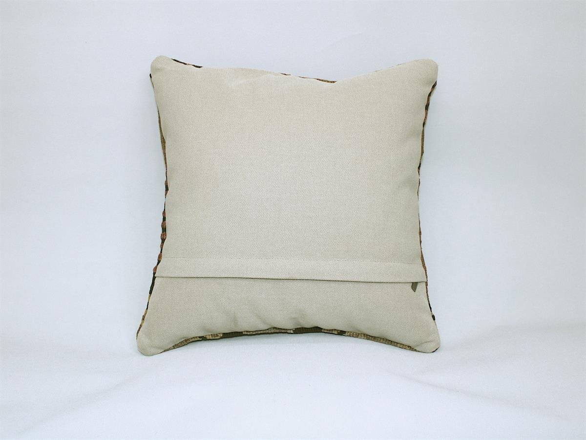 16''16'' (40x40 cm) Kilim Pillows - Vintage Handmade Kilim Pillows - Vintage Handmade Kilim Rugs - It is 100% wool. Artistic and historical rugs. Old handwoven rugs.