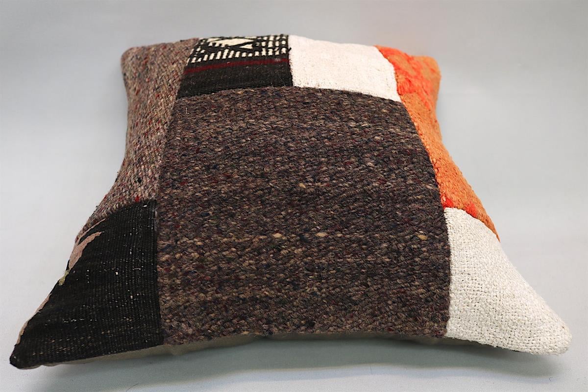 16''16'' (40x40 cm) Kilim Pillows - Vintage Handmade Kilim Pillows - Vintage Handmade Kilim Rugs - It is 100% wool. Artistic and historical rugs. Old handwoven rugs.