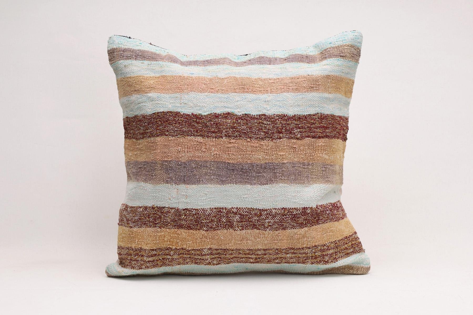 16''16'' (40x40 cm) Kilim Pillows - Vintage Handmade Kilim Pillows - Vintage Handmade Kilim Rugs - It is 100% wool. Artistic and historical rugs. Old handwoven rugs.