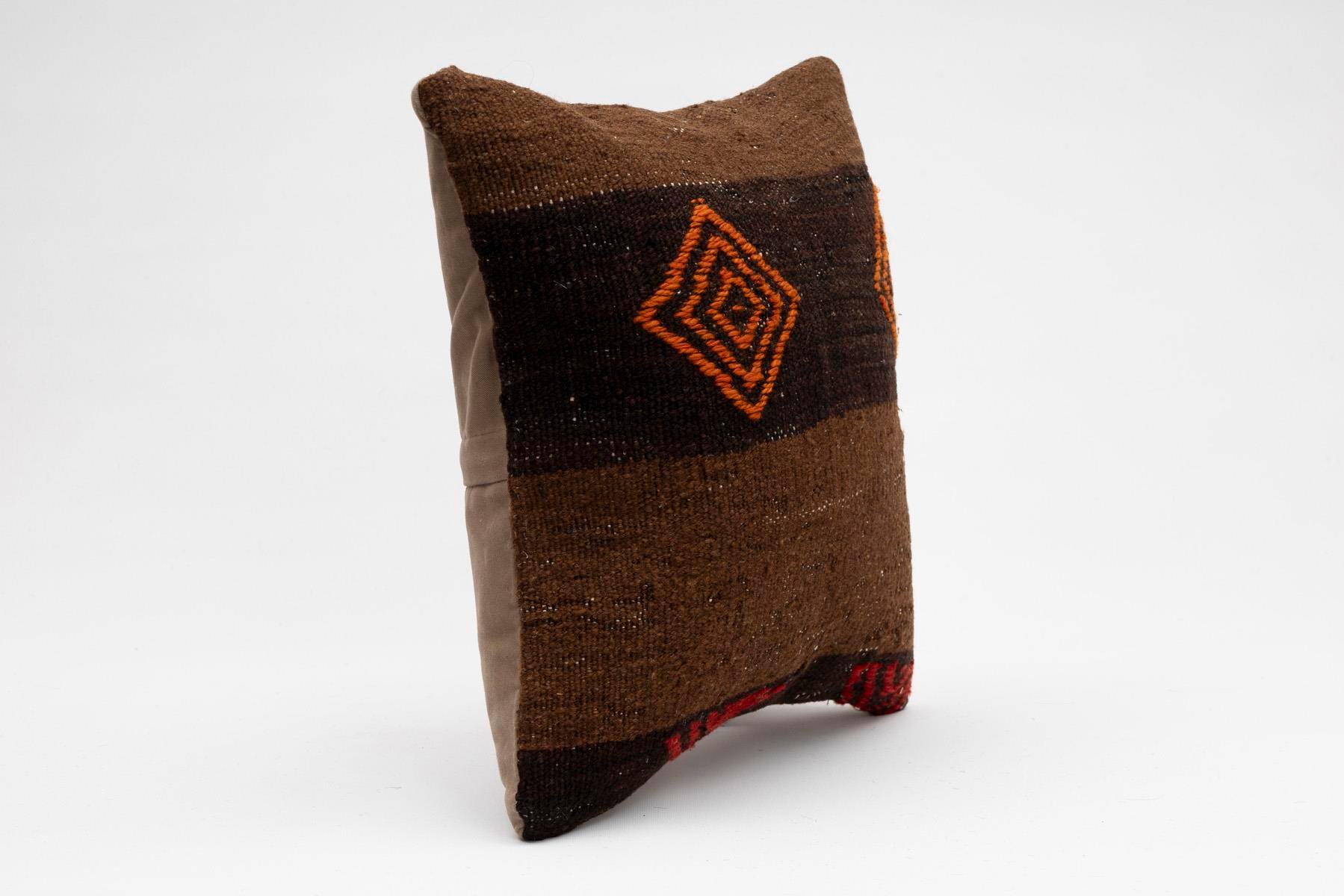 16''16'' (40x40 cm) Kilim Pillows - Vintage Handmade Kilim Pillows - Vintage Handmade Kilim Rugs - It is 100% wool. Artistic and historical rugs. Old handwoven rugs.