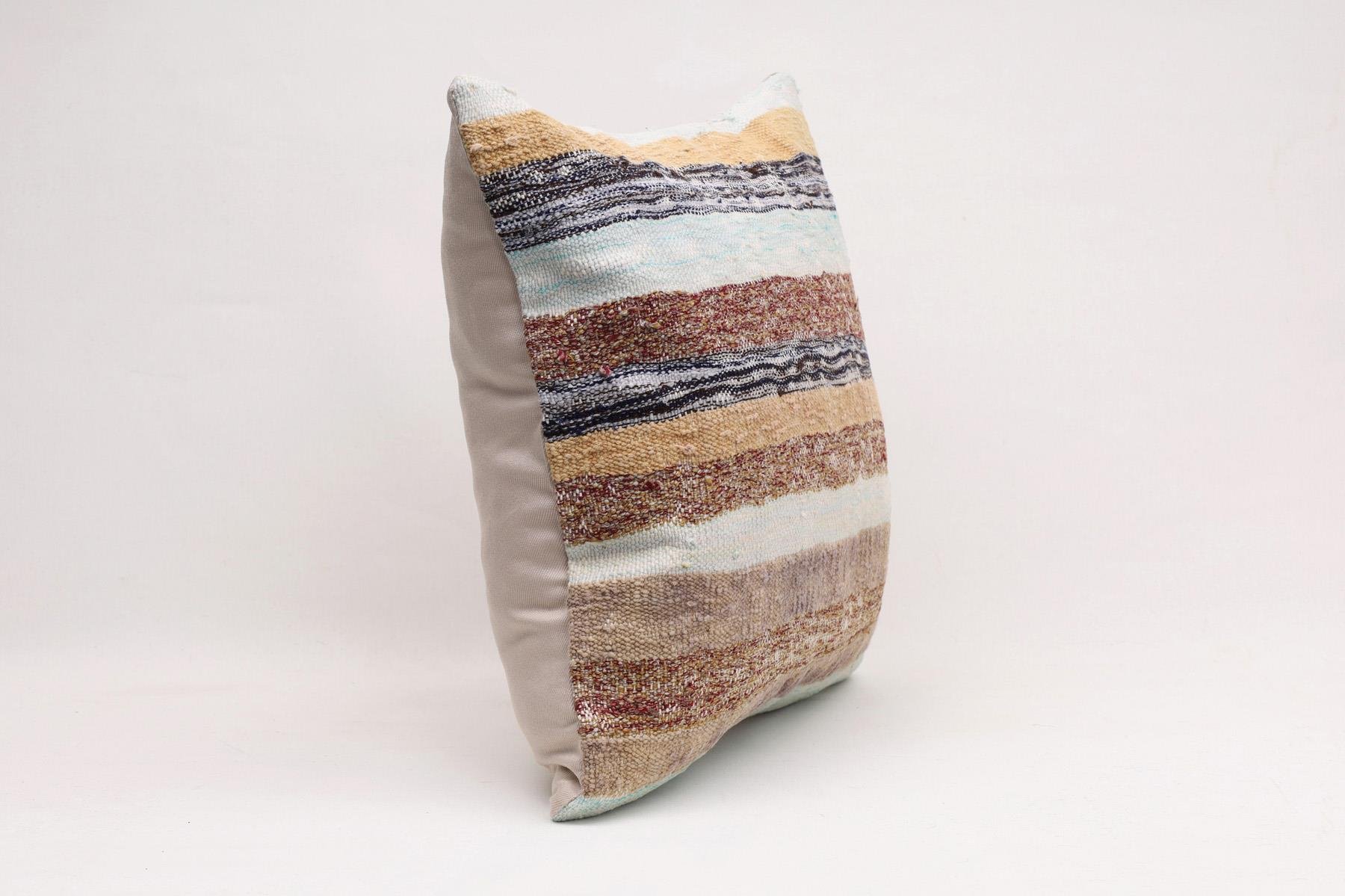 16''16'' (40x40 cm) Kilim Pillows - Vintage Handmade Kilim Pillows - Vintage Handmade Kilim Rugs - It is 100% wool. Artistic and historical rugs. Old handwoven rugs.