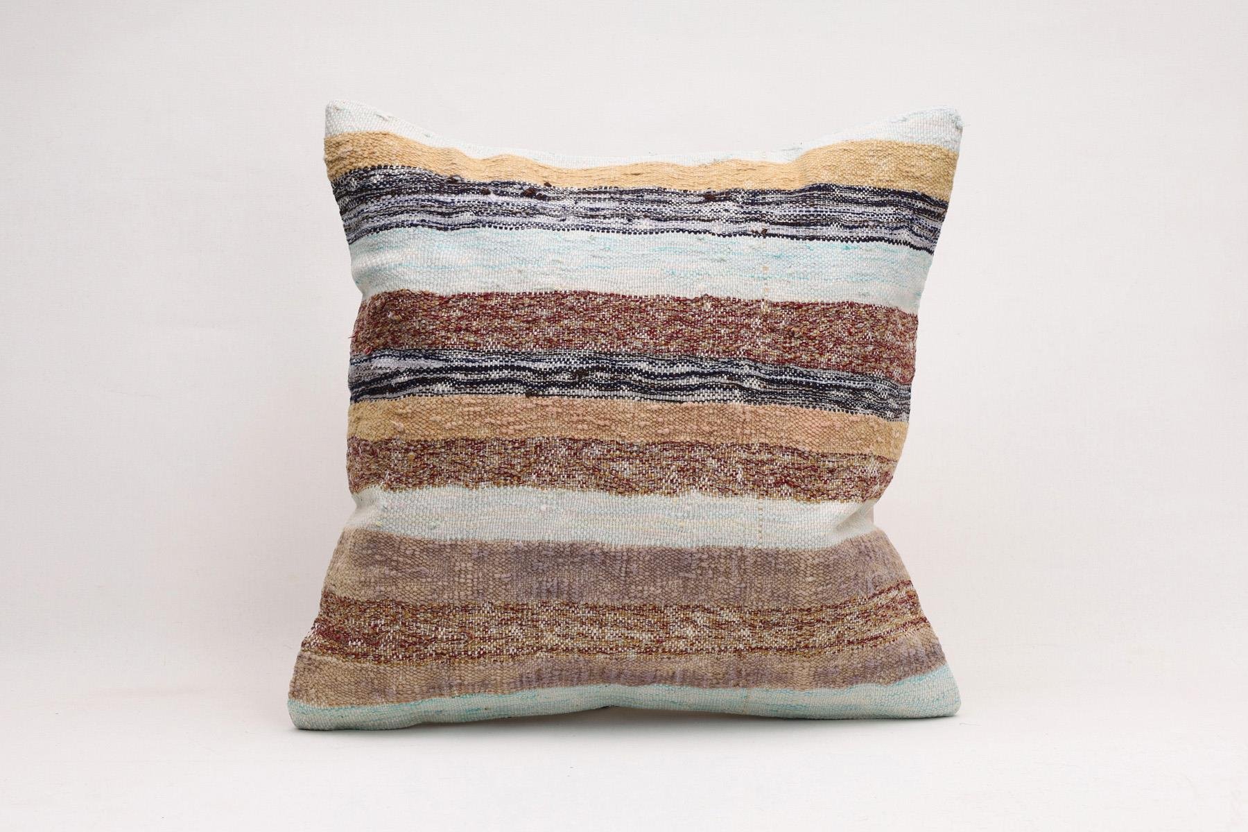 16''16'' (40x40 cm) Kilim Pillows - Vintage Handmade Kilim Pillows - Vintage Handmade Kilim Rugs - It is 100% wool. Artistic and historical rugs. Old handwoven rugs.