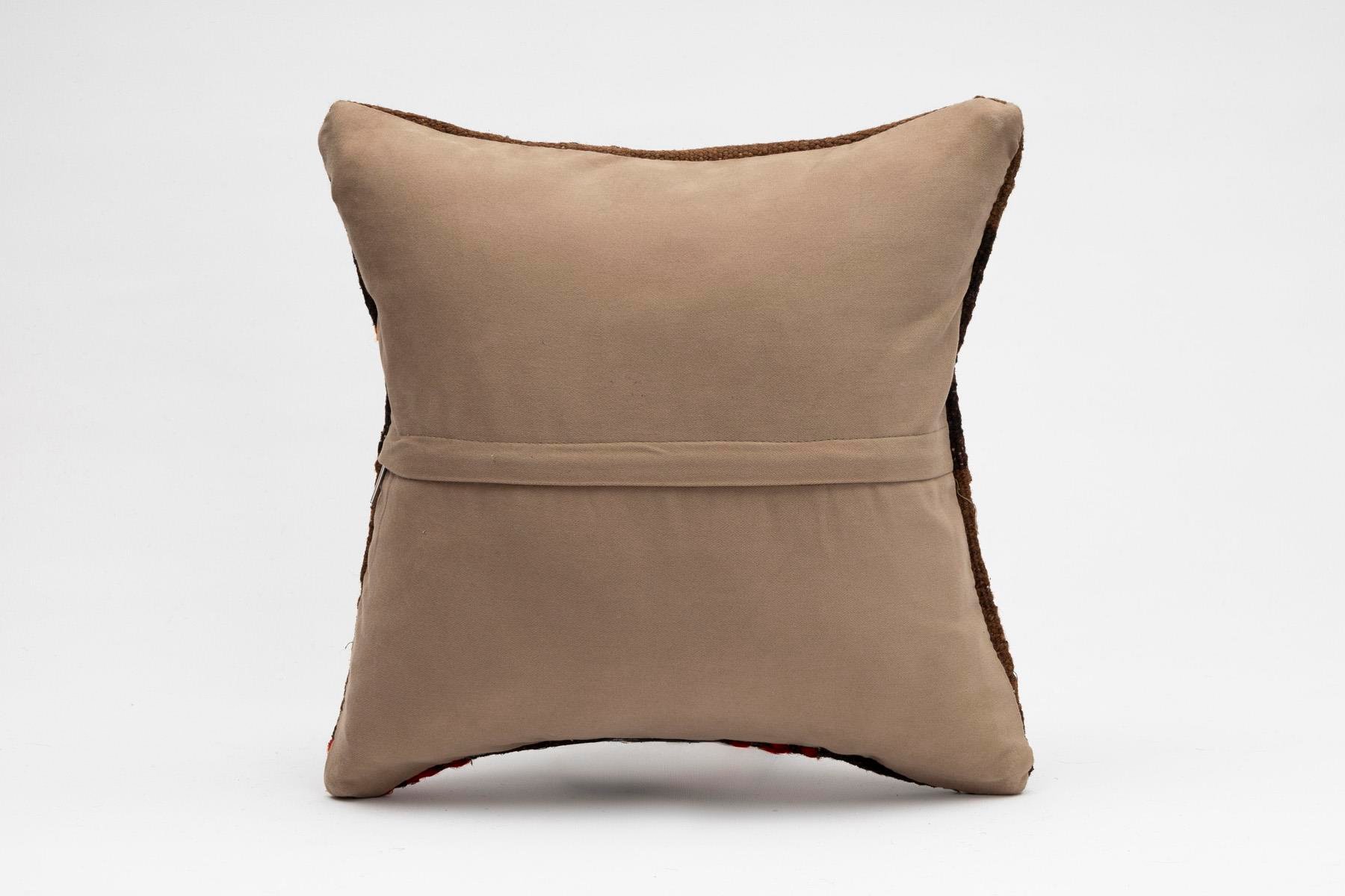 16''16'' (40x40 cm) Kilim Pillows - Vintage Handmade Kilim Pillows - Vintage Handmade Kilim Rugs - It is 100% wool. Artistic and historical rugs. Old handwoven rugs.