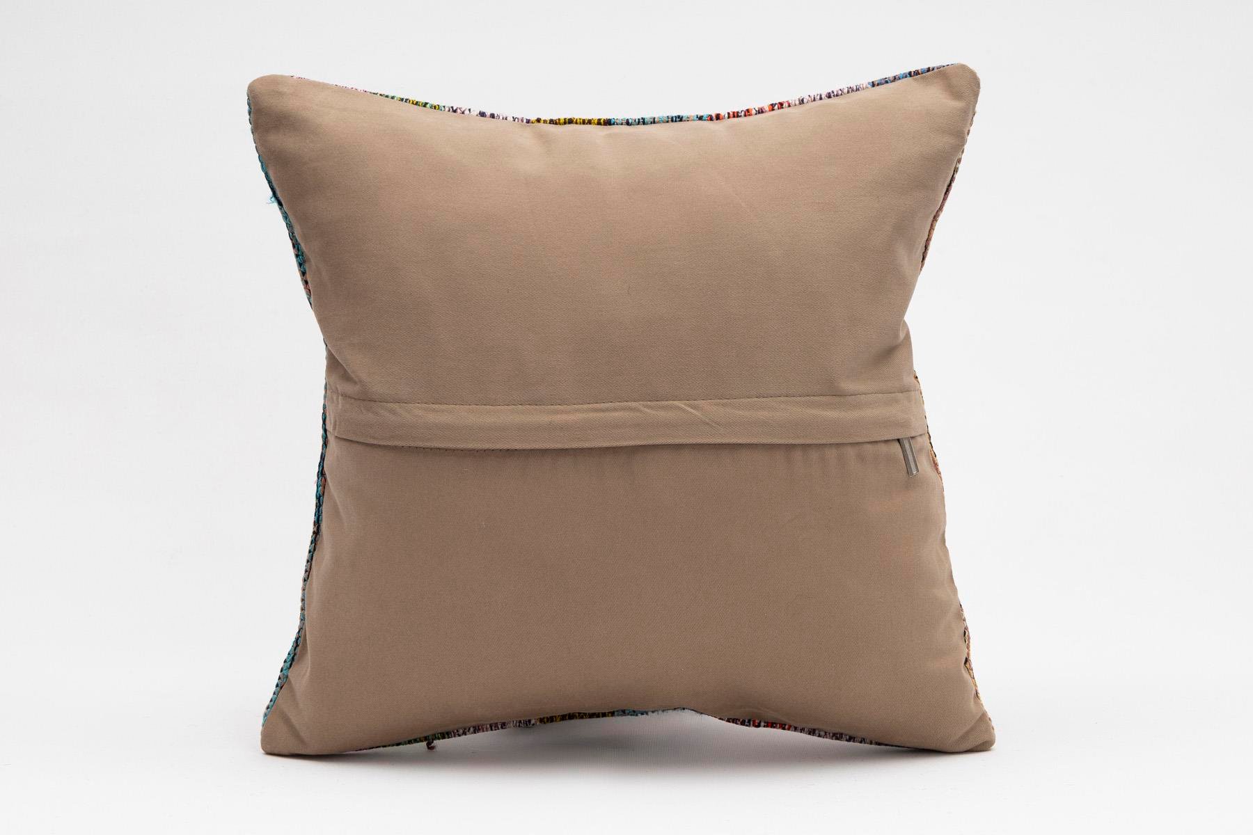 16''16'' (40x40 cm) Kilim Pillows - Vintage Handmade Kilim Pillows - Vintage Handmade Kilim Rugs - It is 100% wool. Artistic and historical rugs. Old handwoven rugs.