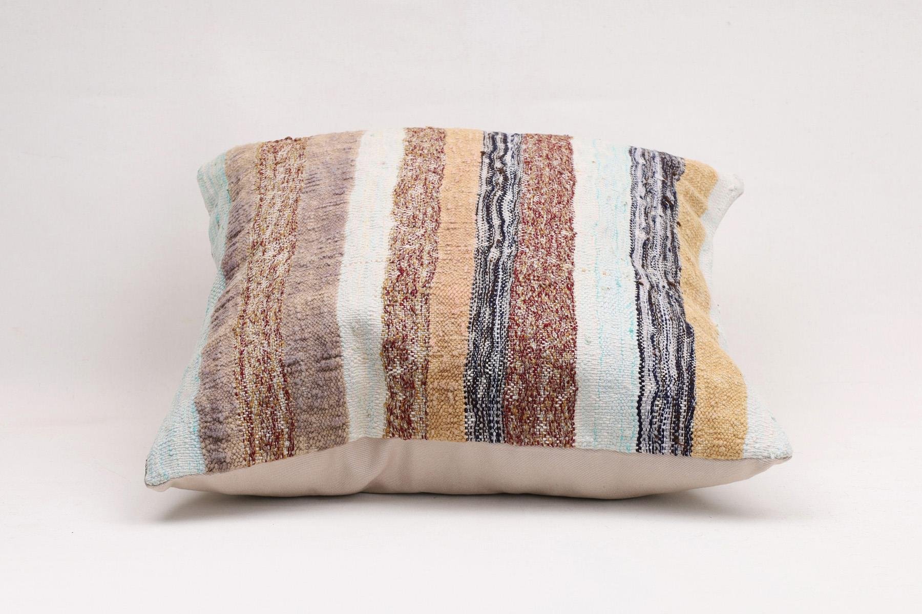 16''16'' (40x40 cm) Kilim Pillows - Vintage Handmade Kilim Pillows - Vintage Handmade Kilim Rugs - It is 100% wool. Artistic and historical rugs. Old handwoven rugs.